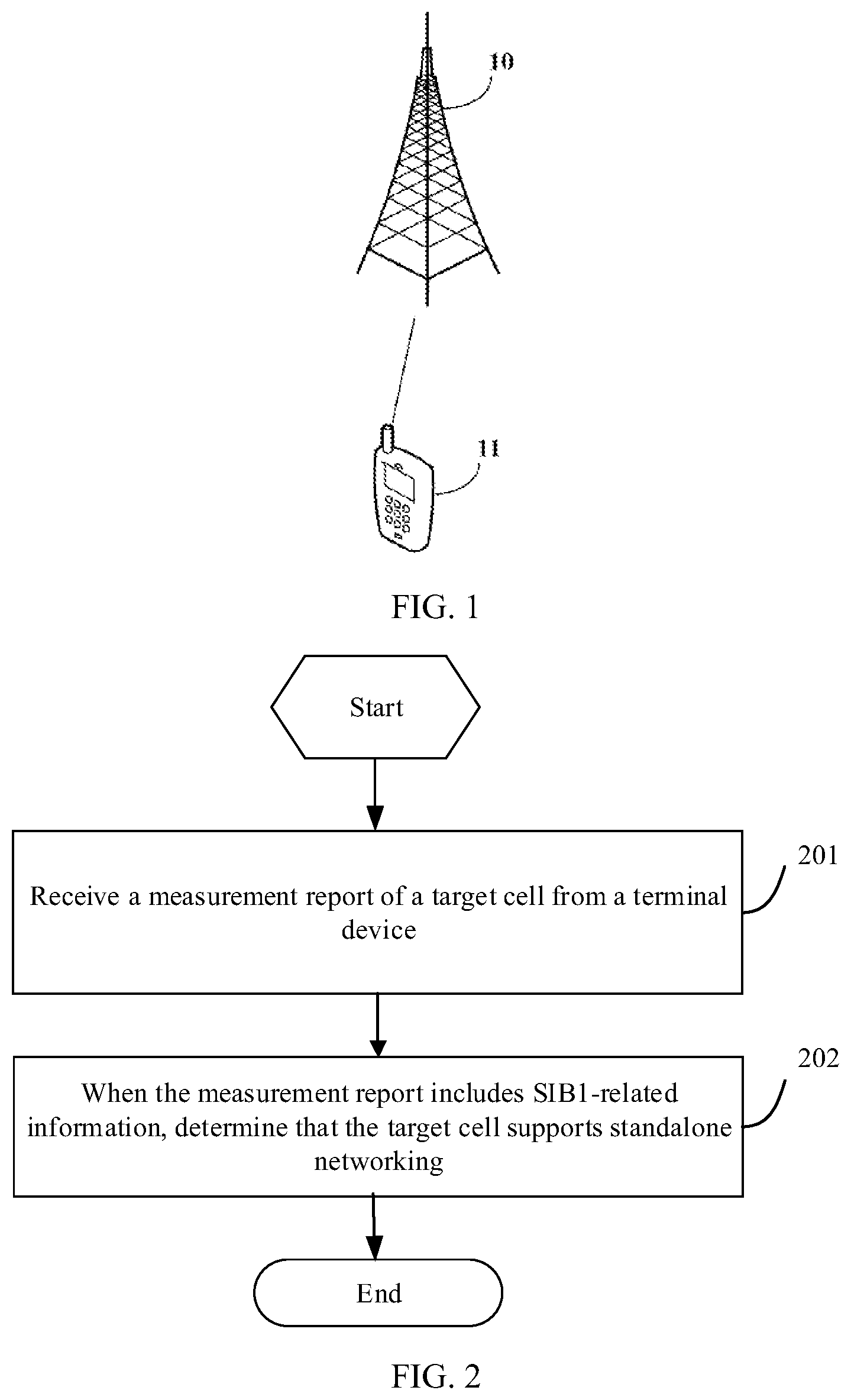 Patent US11778526 Figure 1 – Method for determining networking mode supported by cell and device