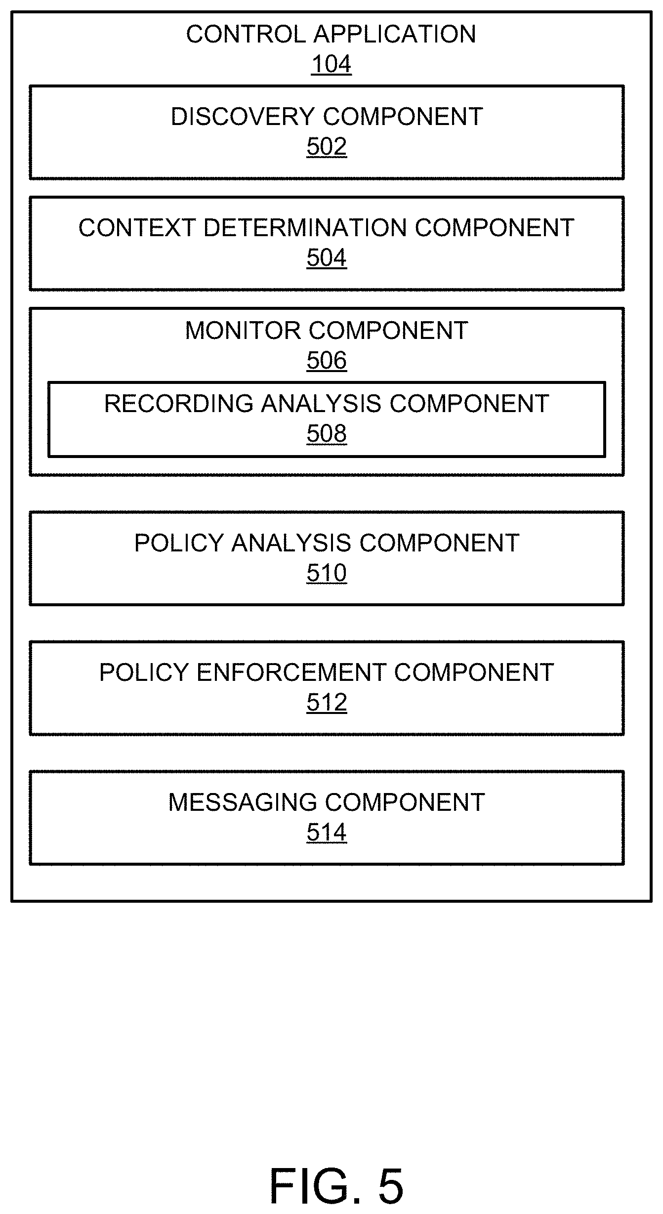 Patent US11778538 Figure 5 – Context-aware mobile device management