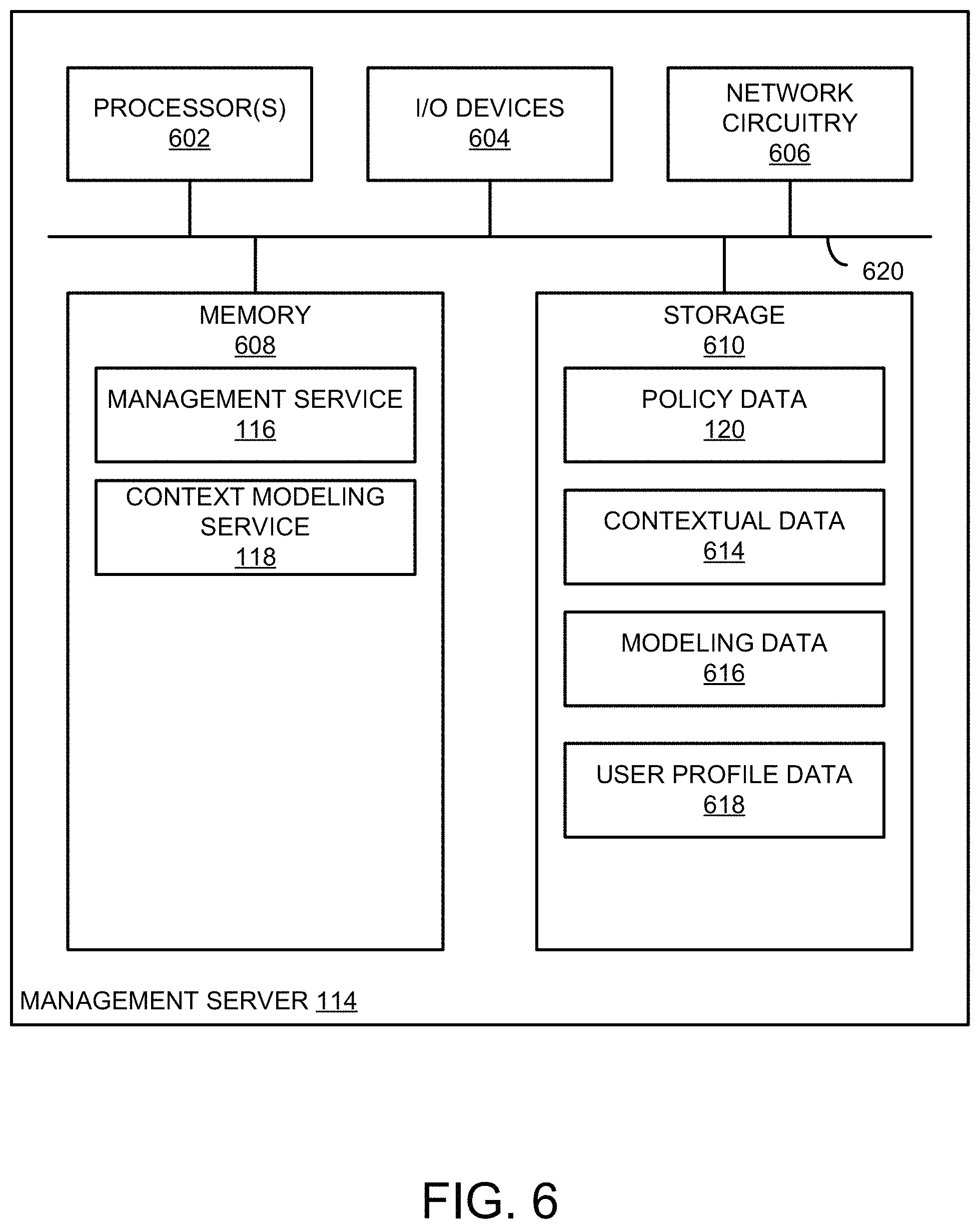 Patent US11778538 Figure 6 – Context-aware mobile device management