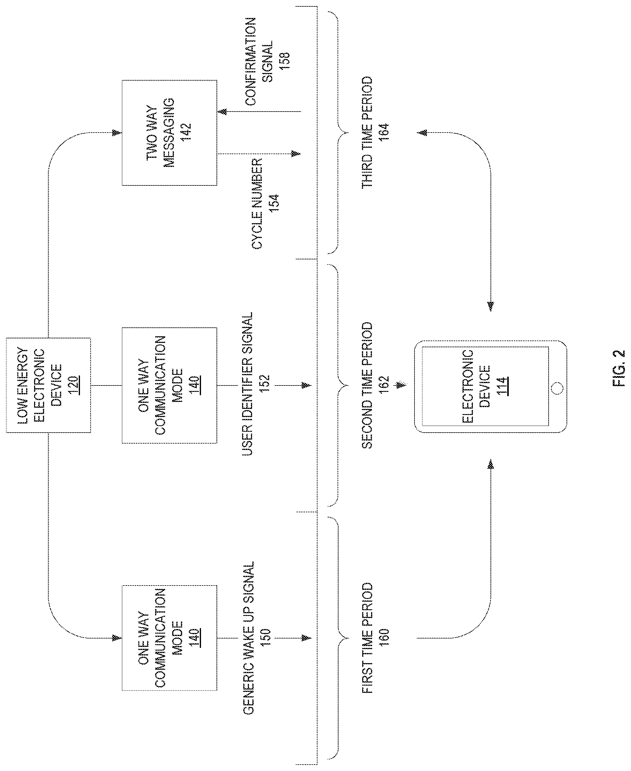 Patent US11778557 Figure 2 – Location determination based on beacon signal transmission to enabled devices