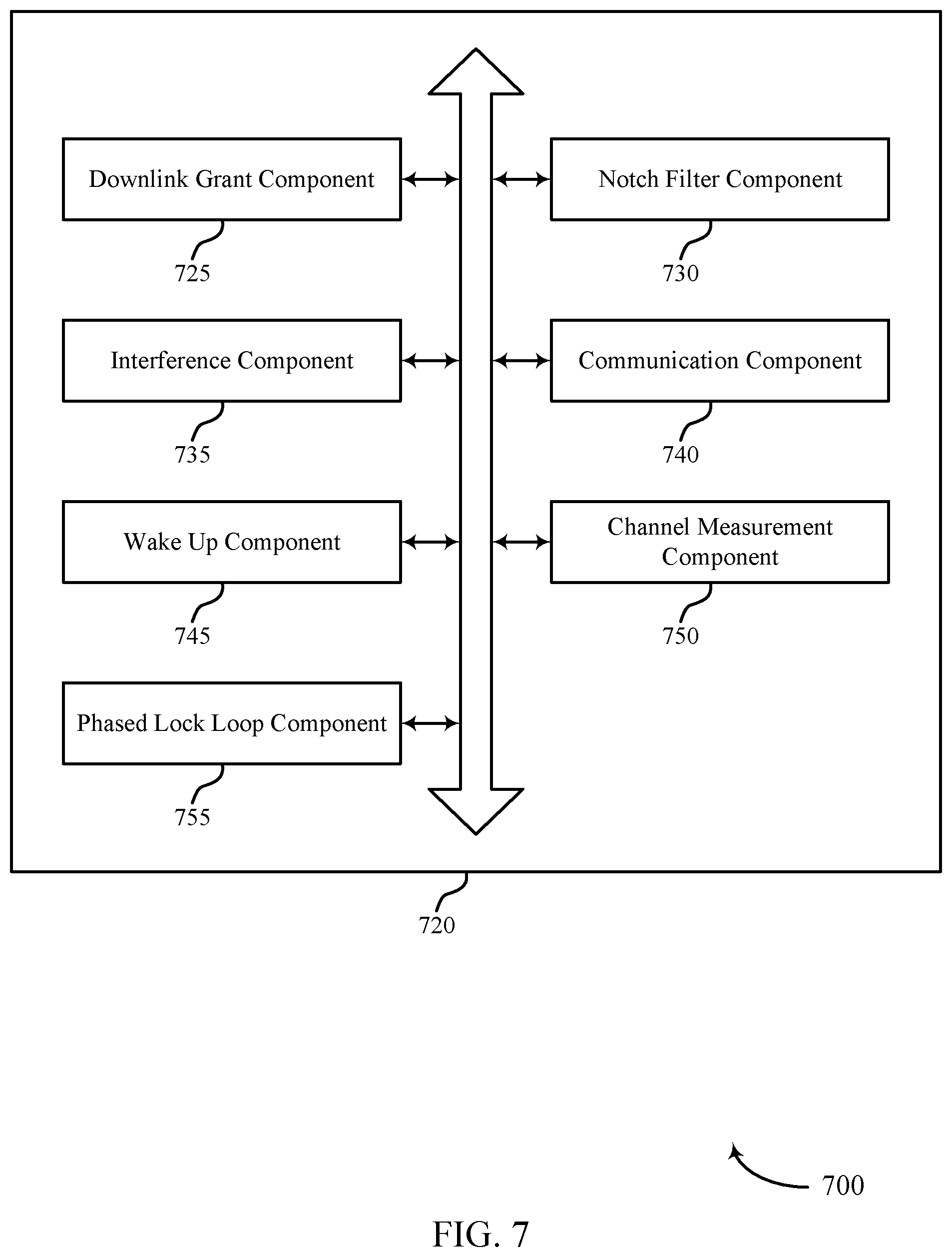 Patent US11778558 Figure 7 – Techniques for pre-opening notch filter in wireless communications system