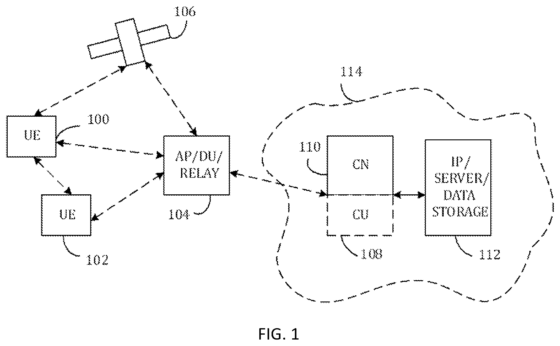 Patent US11778565 — Determining open loop power control parameters — Figure 1