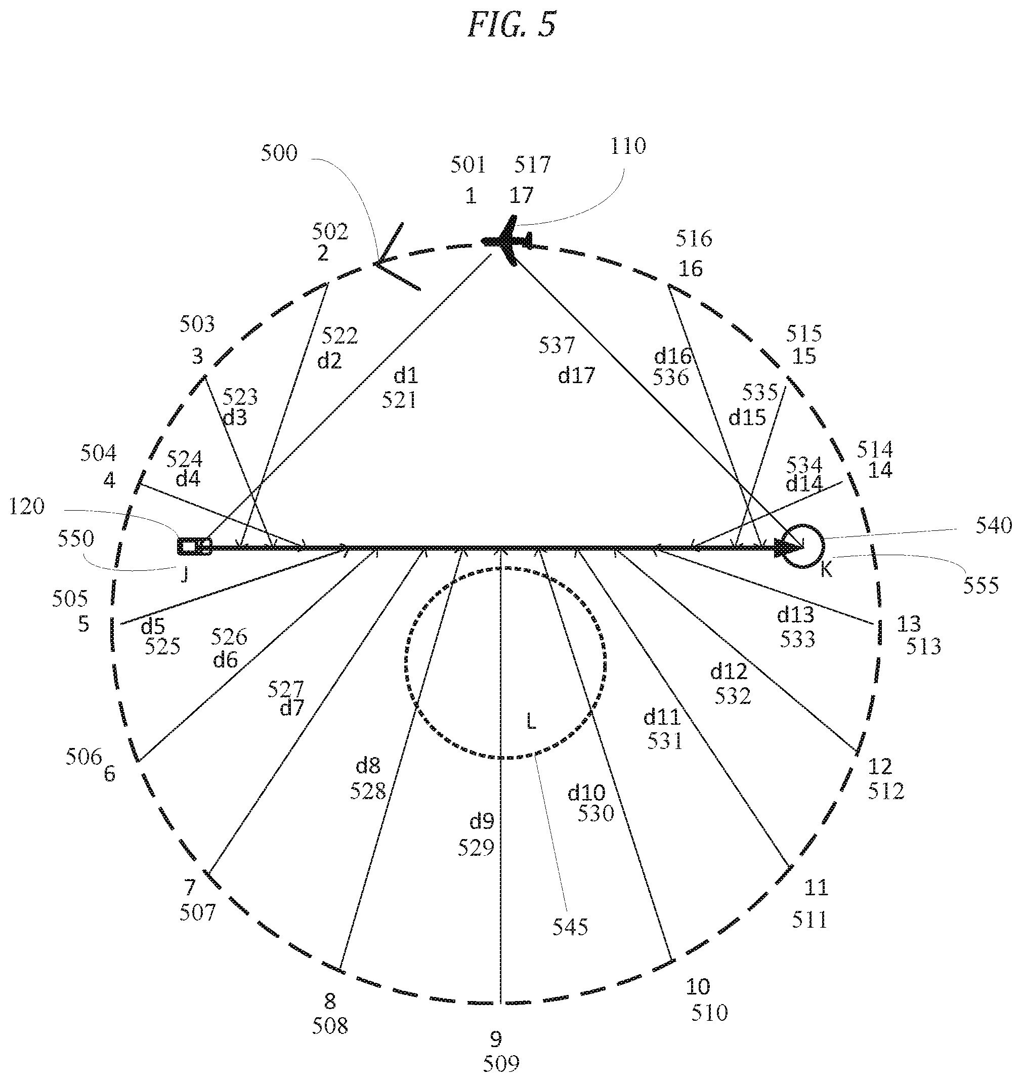 Patent US11778581 Figure 5 – Geo-locating moving wireless devices