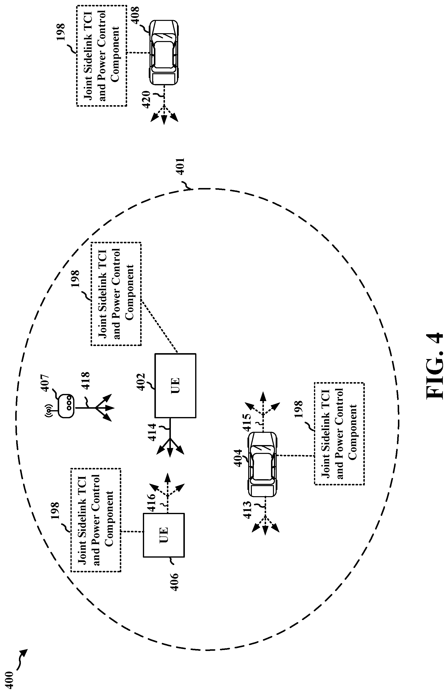 Patent US11778604 Figure 4 – MAC-CE for joint sidelink TCI and power control configuration