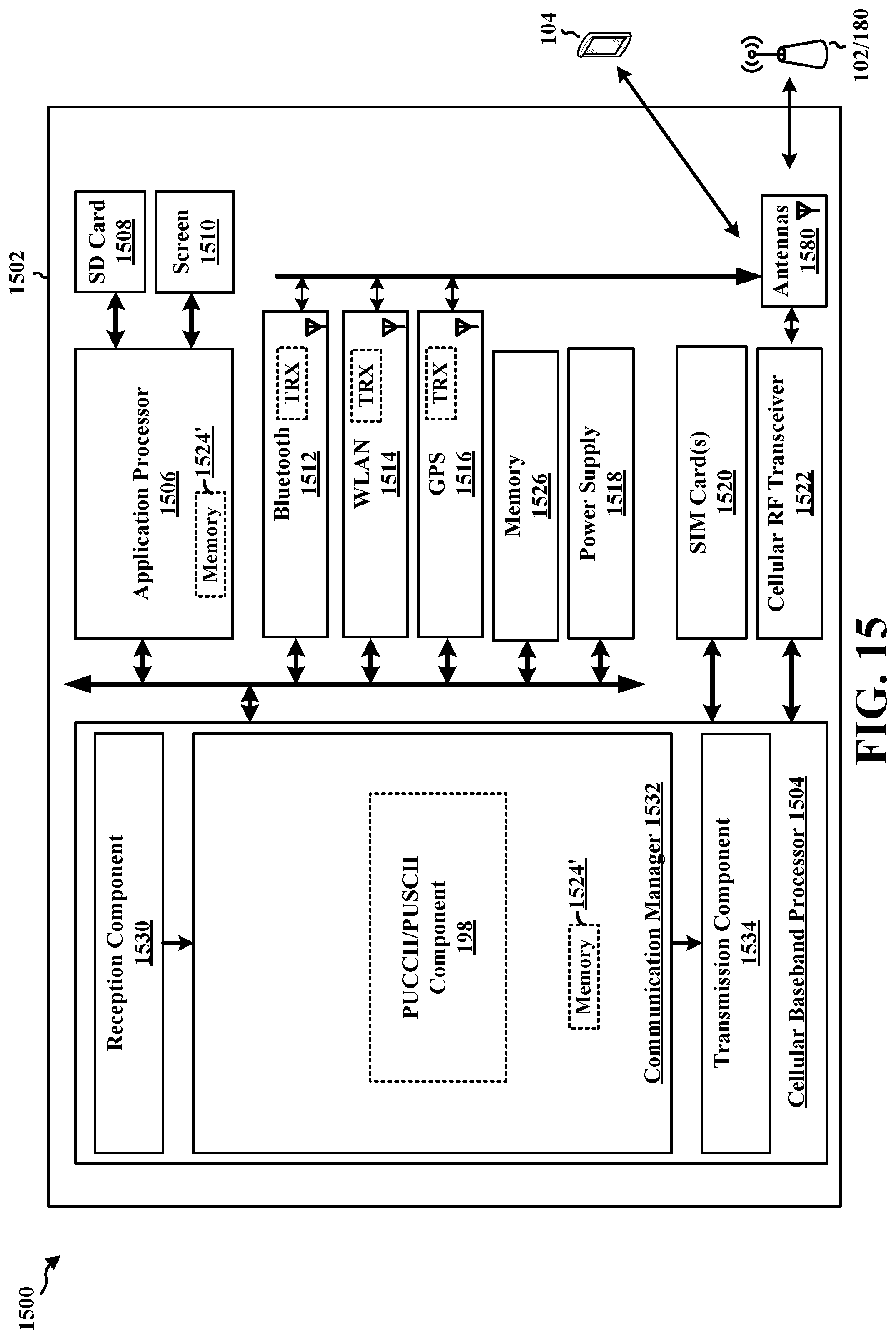 Patent US11778610 Figure 15 – Framework for simultaneous PUCCH/PUSCH transmissions and intra-UE multiplexing