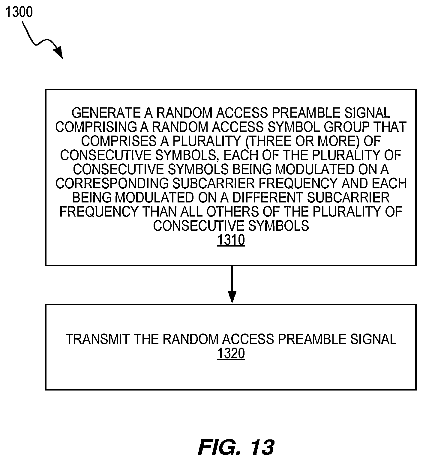 Patent US11778656 Figure 13 – Backwards-compatible narrowband physical random access channel (NPRACH) for extended range