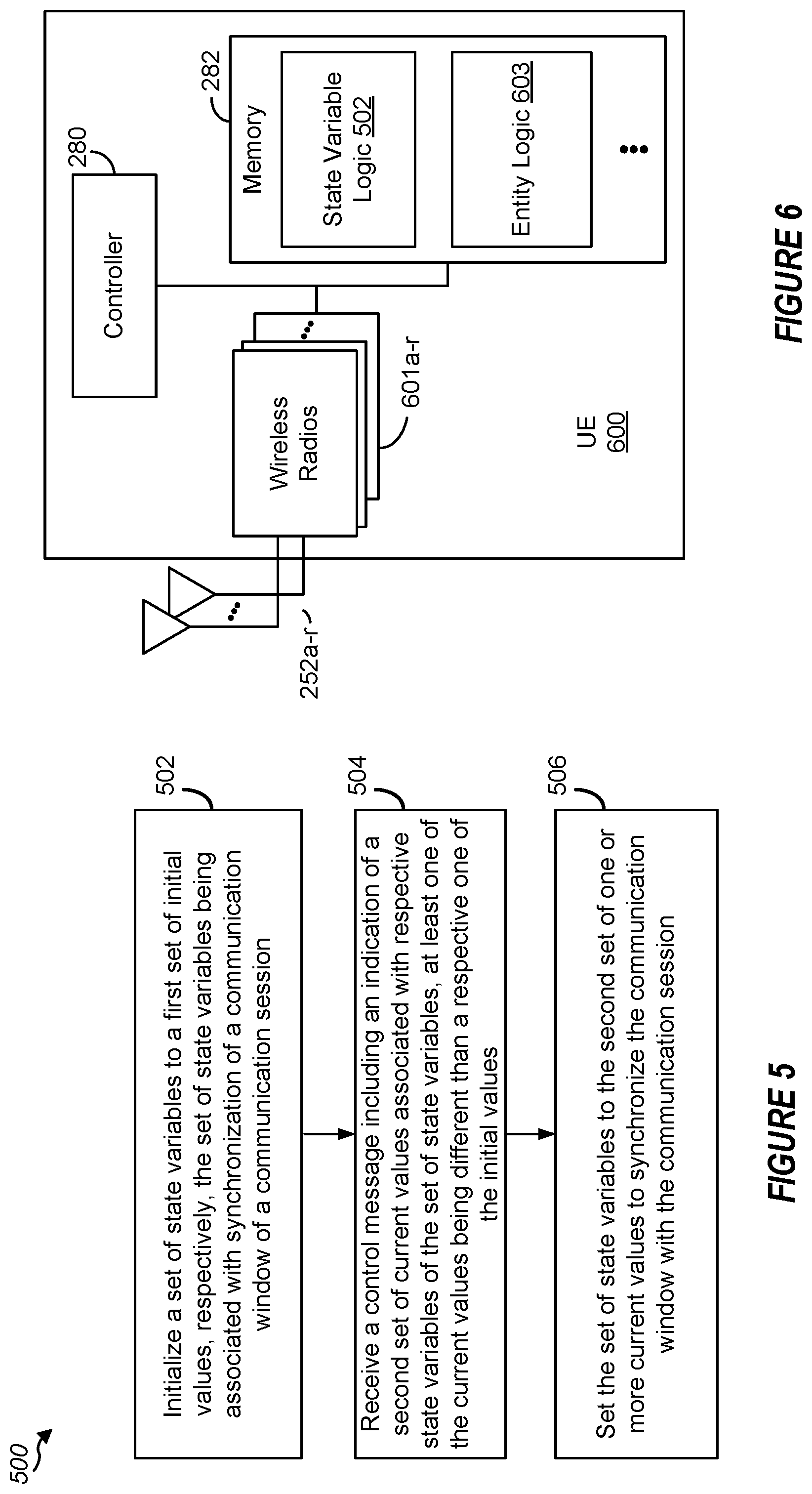 Patent US11778683 Figure 5 – Management of one or more state variables associated with a communication window