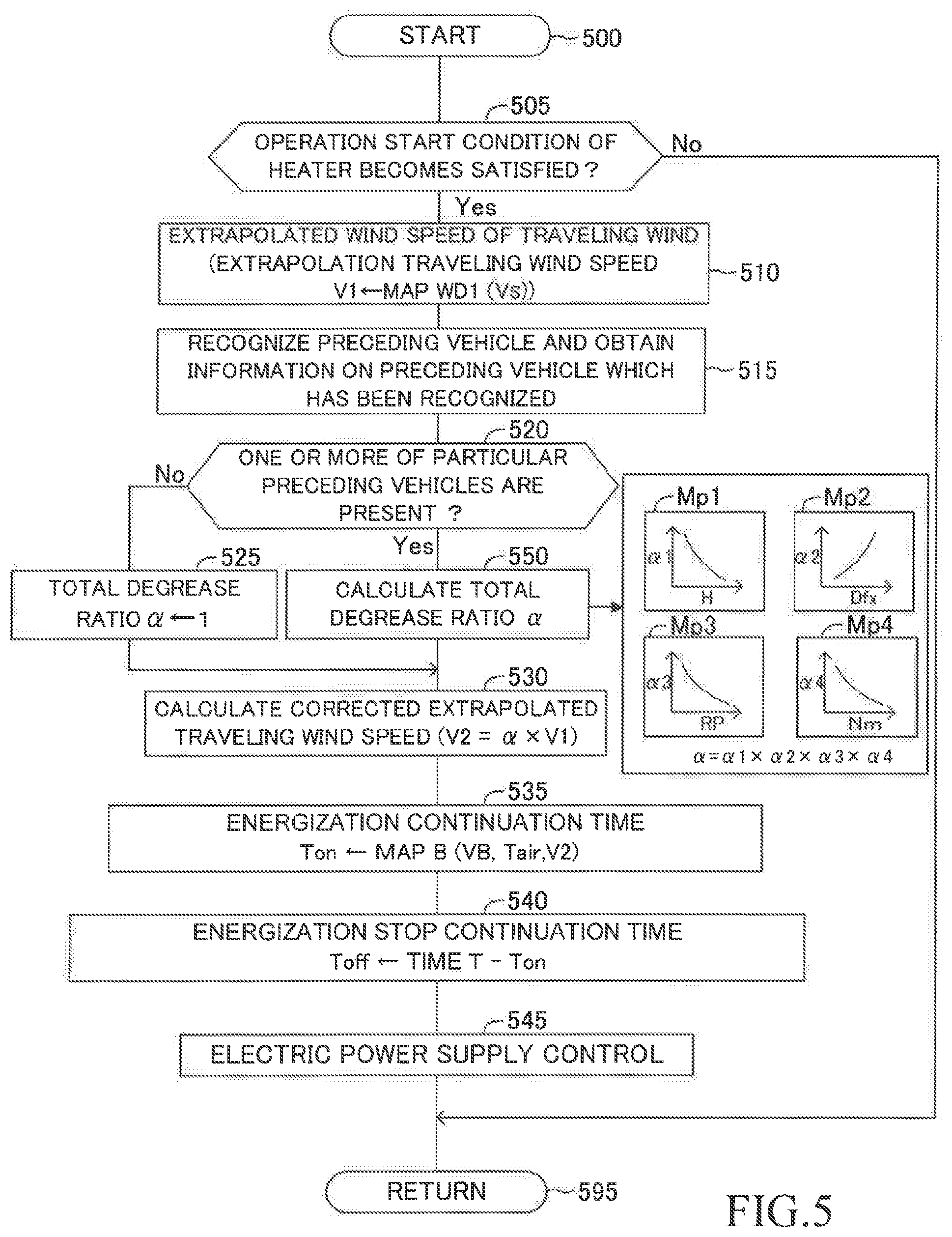 Patent US11778697 Figure 5 – Heating apparatus for window glass of vehicle