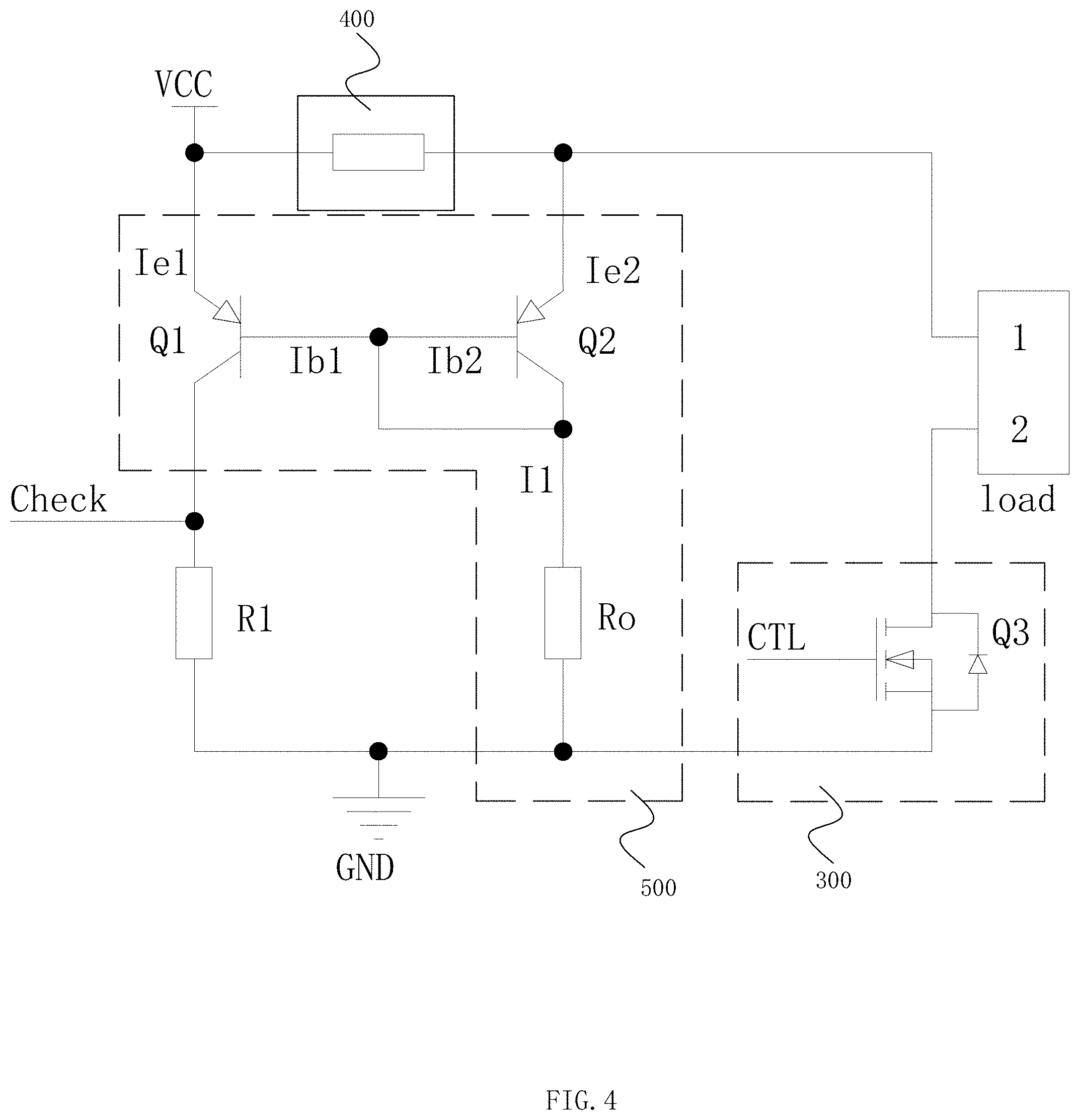 Patent US11778710 Figure 4 – Load short-circuit protection circuit of LED power supply
