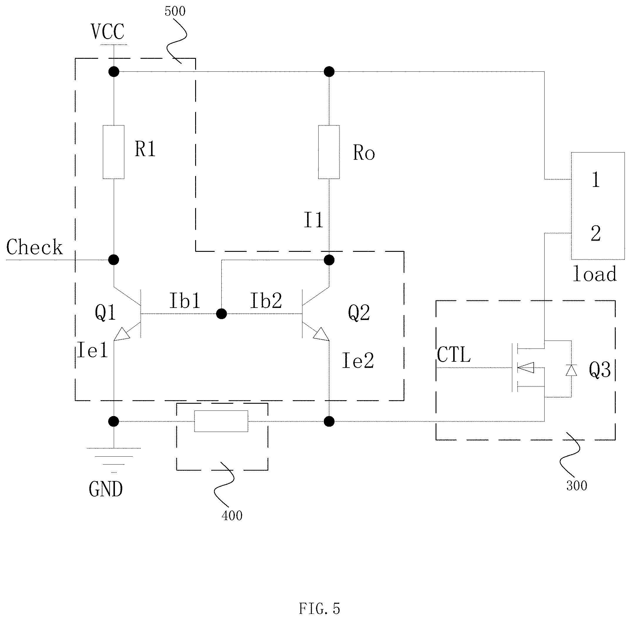 Patent US11778710 Figure 5 – Load short-circuit protection circuit of LED power supply