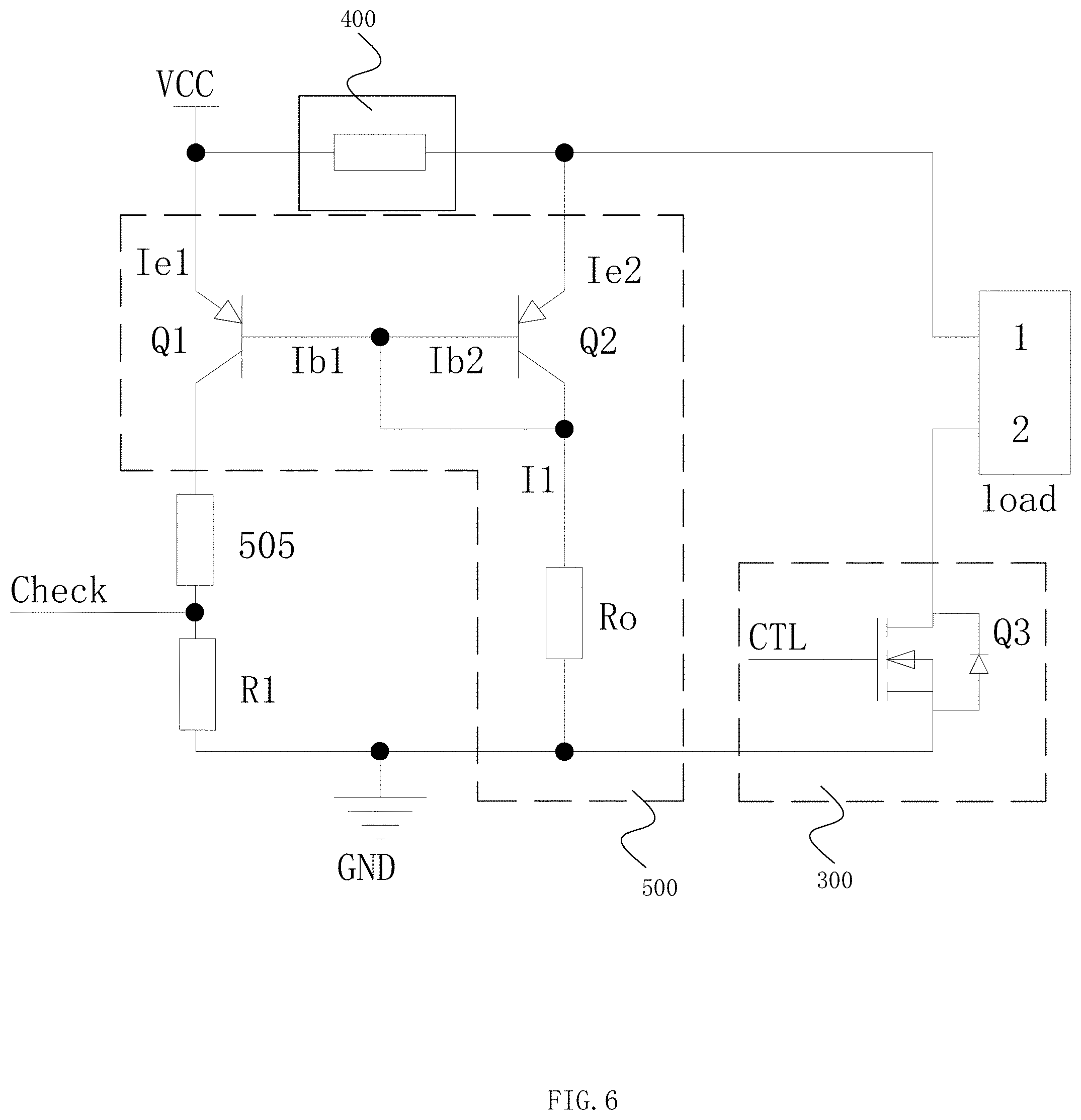 Patent US11778710 Figure 6 – Load short-circuit protection circuit of LED power supply