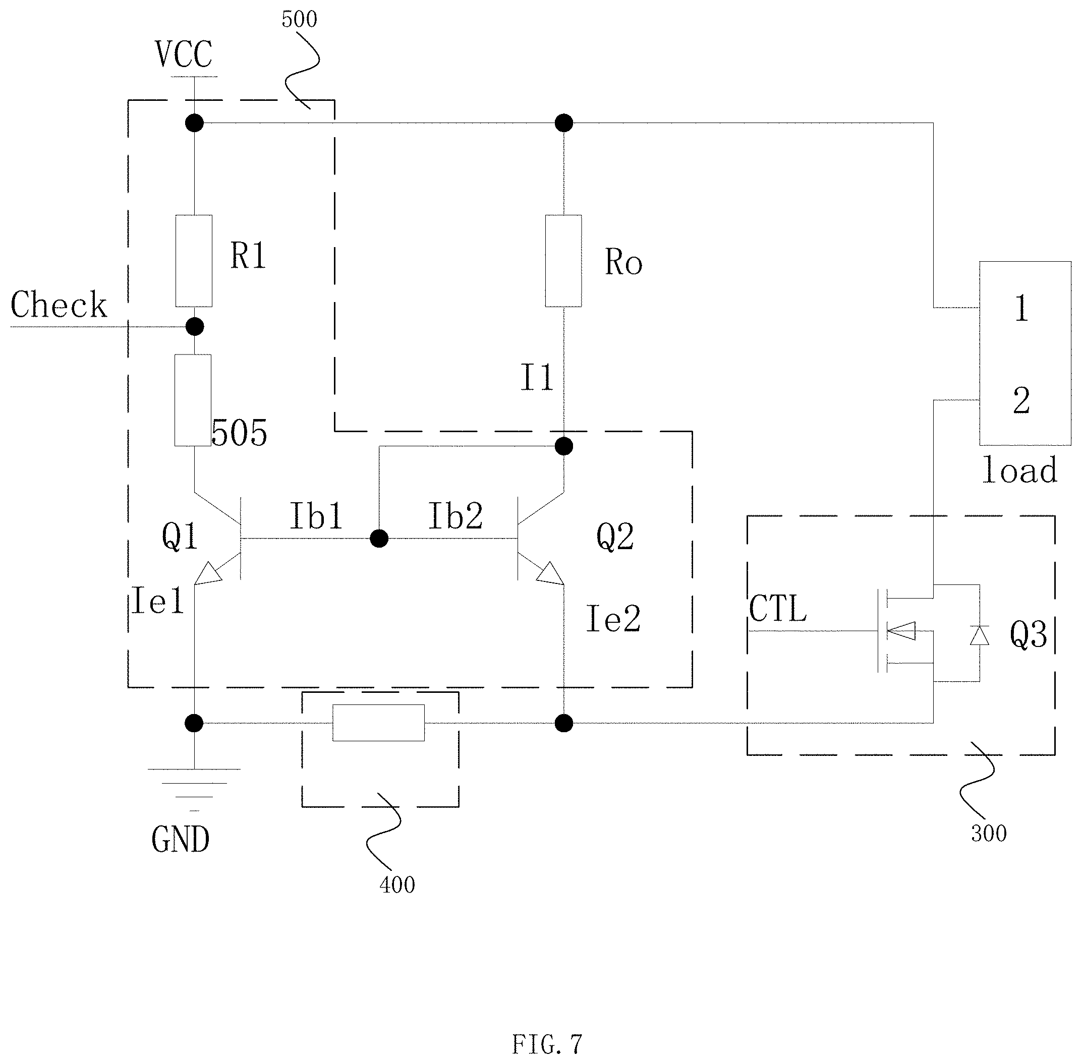 Patent US11778710 Figure 7 – Load short-circuit protection circuit of LED power supply