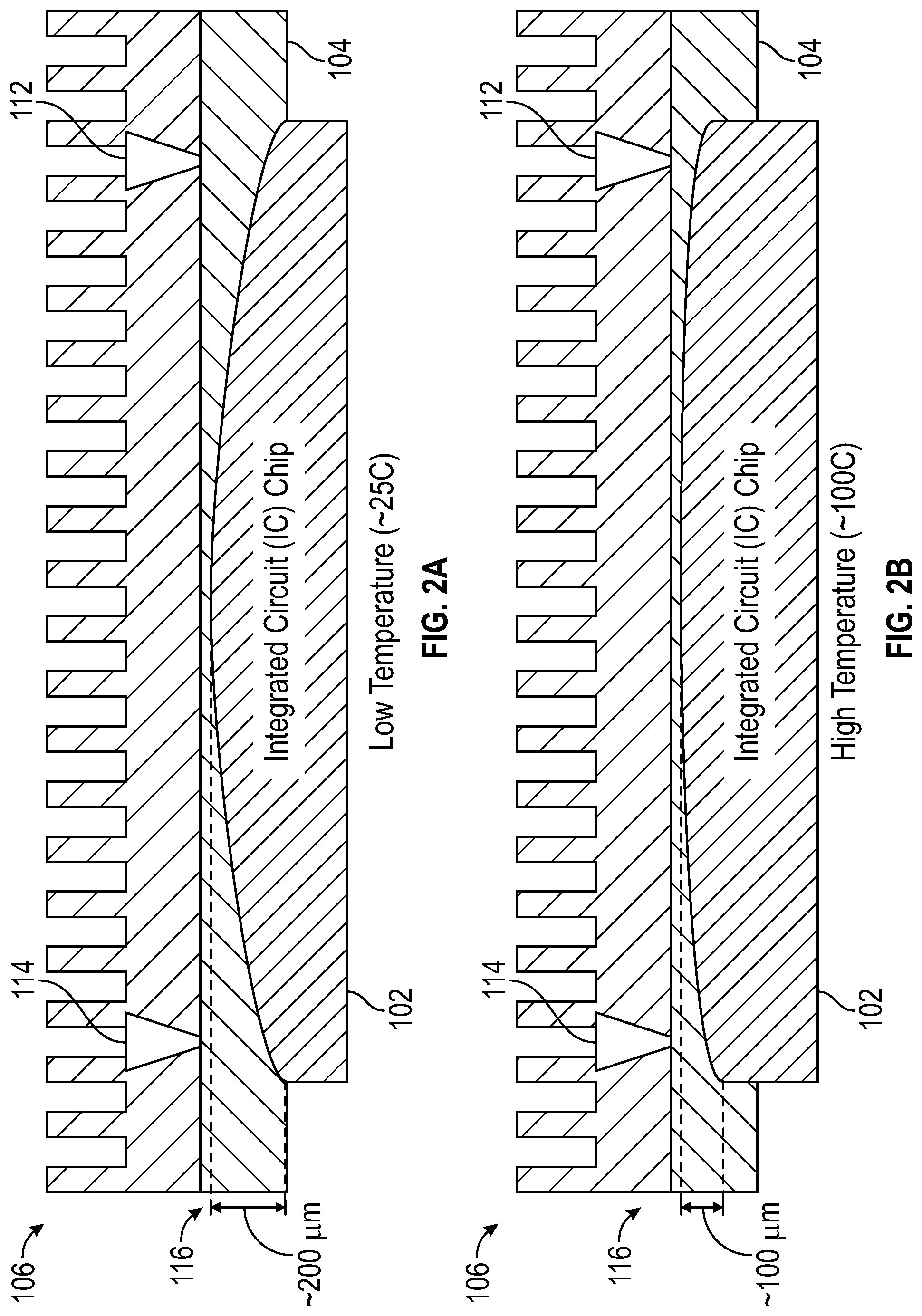 Patent US11778725 Figure 2 – Thermal interface material (TIM) filling structure for high warpage chips