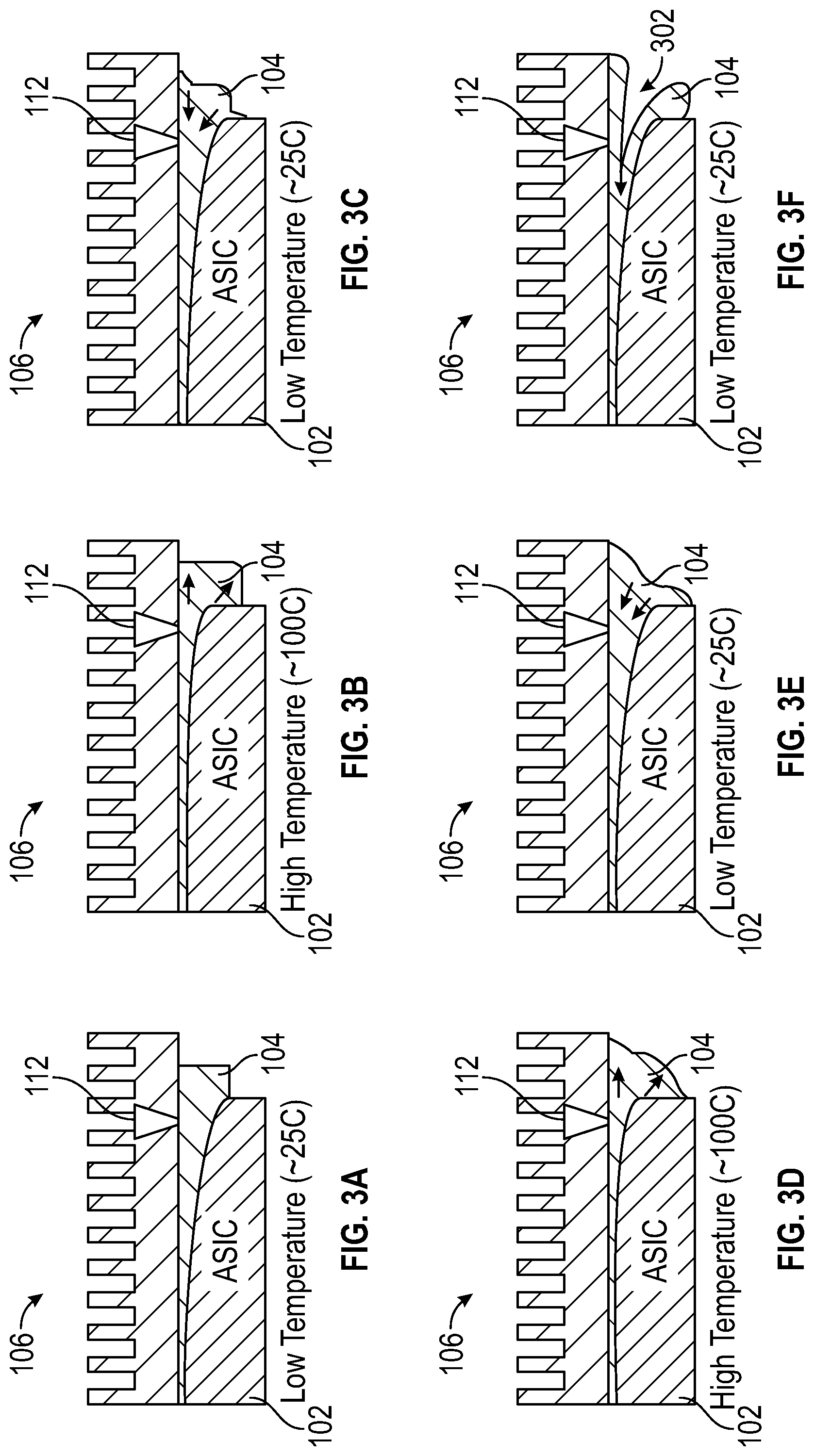 Patent US11778725 Figure 3 – Thermal interface material (TIM) filling structure for high warpage chips