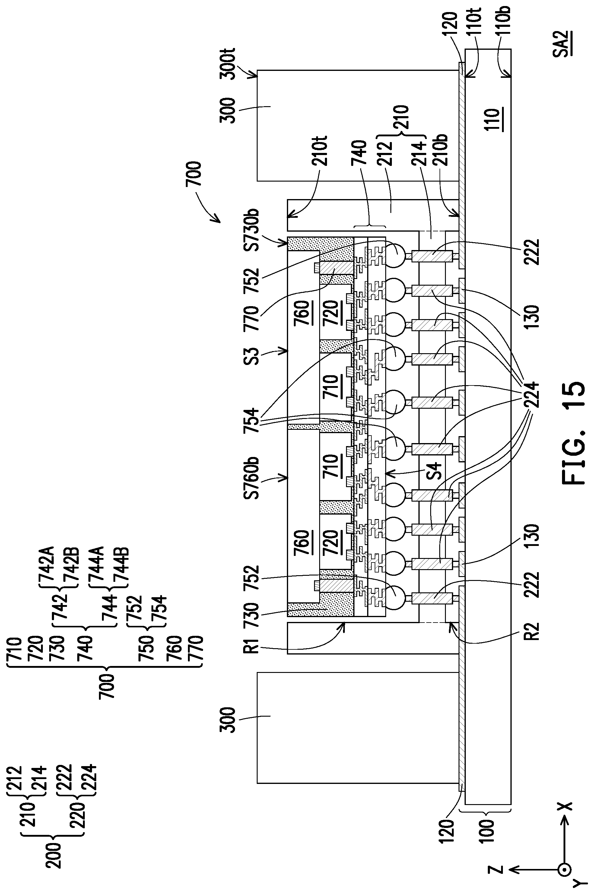 Patent US11778727 Figure 15 – Semiconductor package assembly and method of manufacturing the same