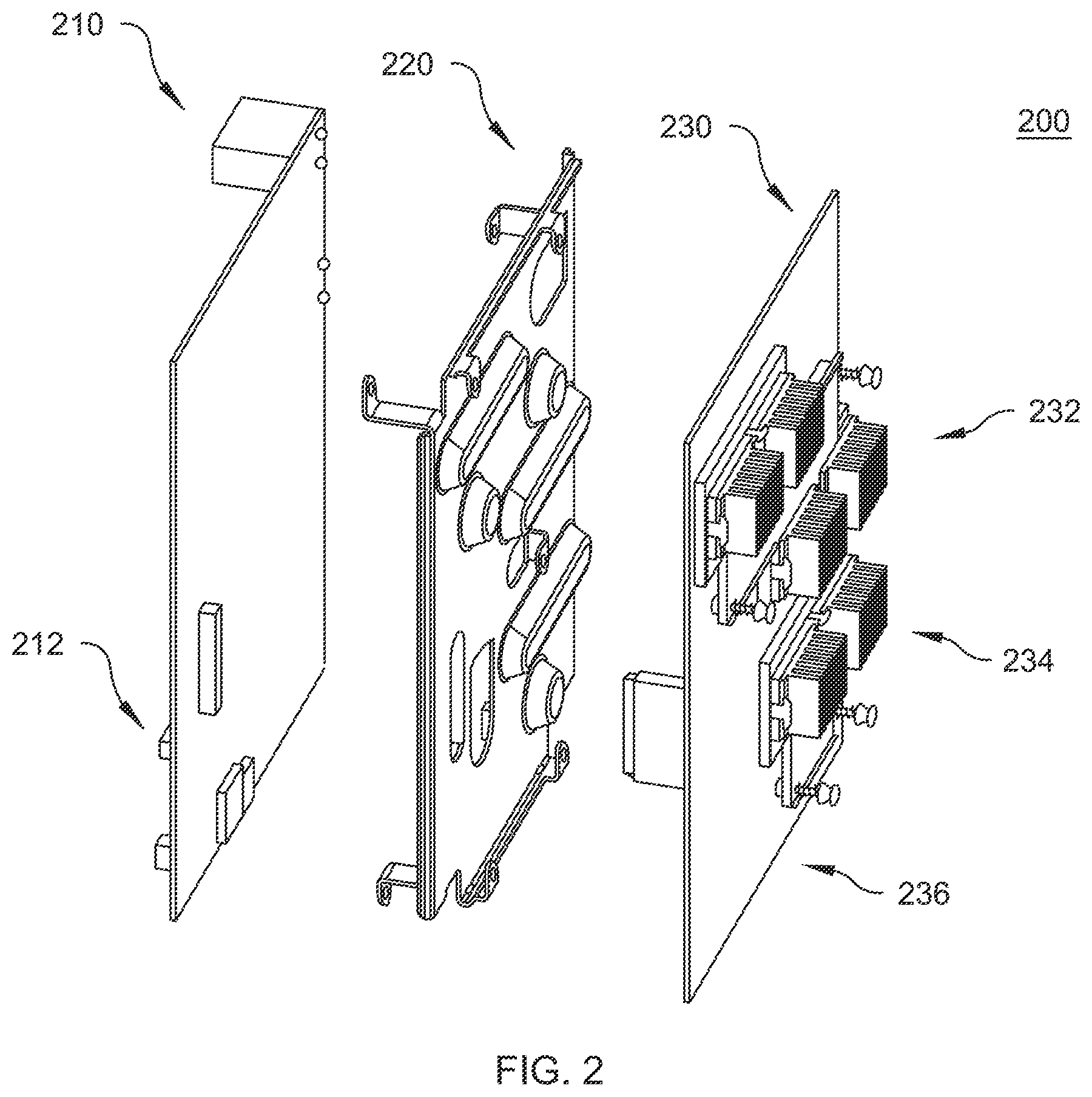 Patent US11778728 Figure 2 – Pass-through latching heat sink