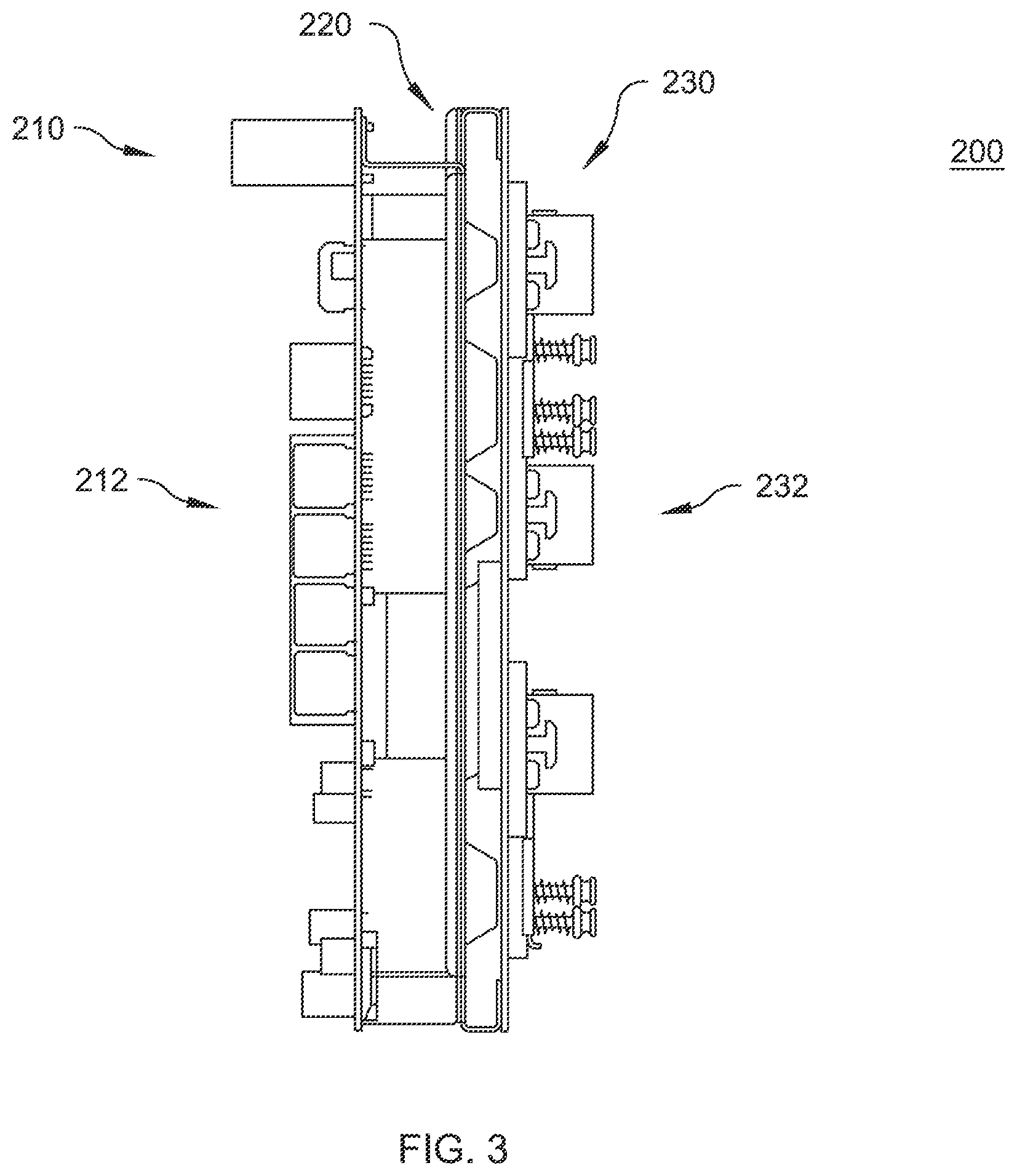 Patent US11778728 Figure 3 – Pass-through latching heat sink