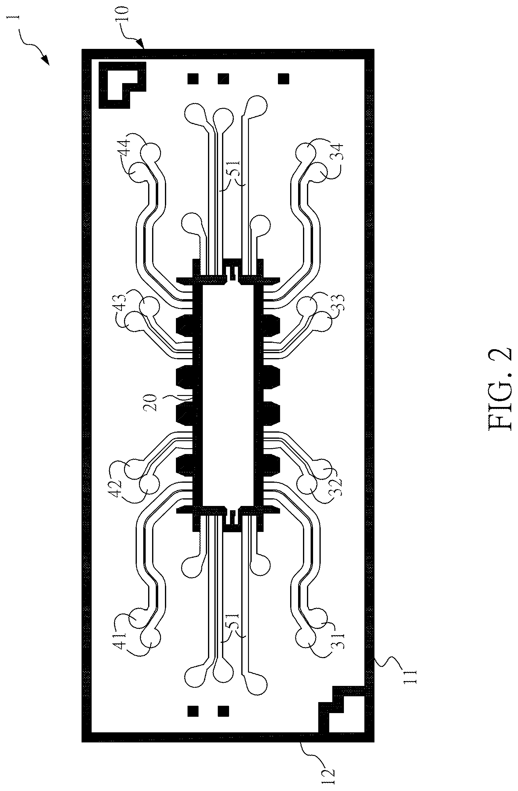 Patent US11778732 Figure 2 – Signal transmission circuit packaging structure