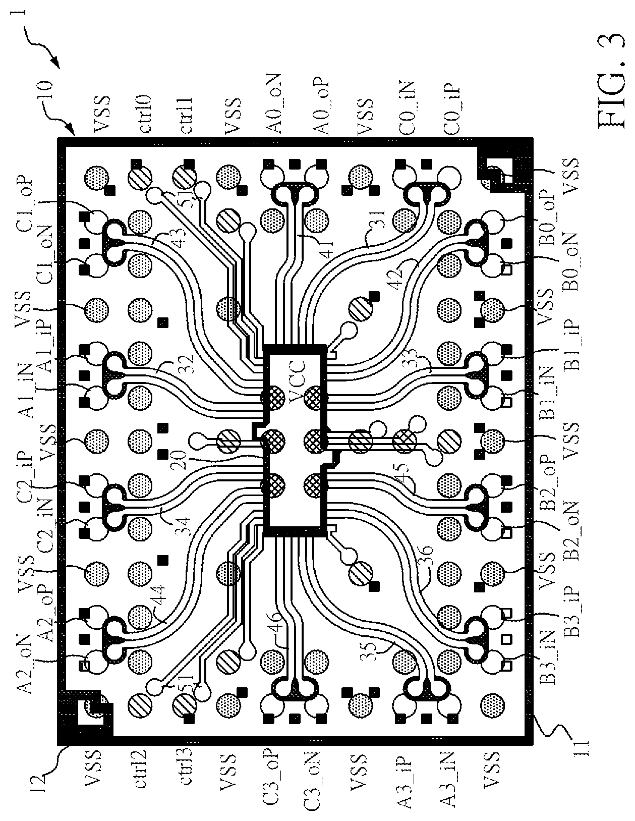 Patent US11778733 Figure 4 – Signal transmission circuit packaging structure