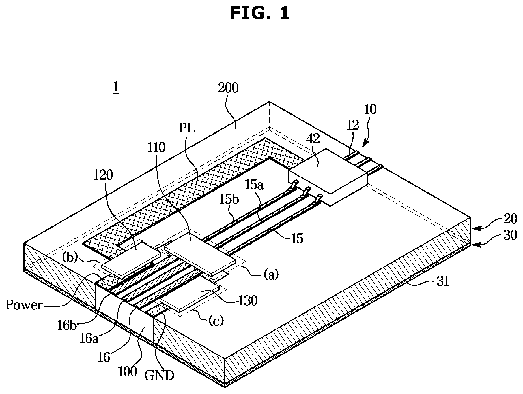 Patent US11778738 Figure 1 – Printed circuit board assembly