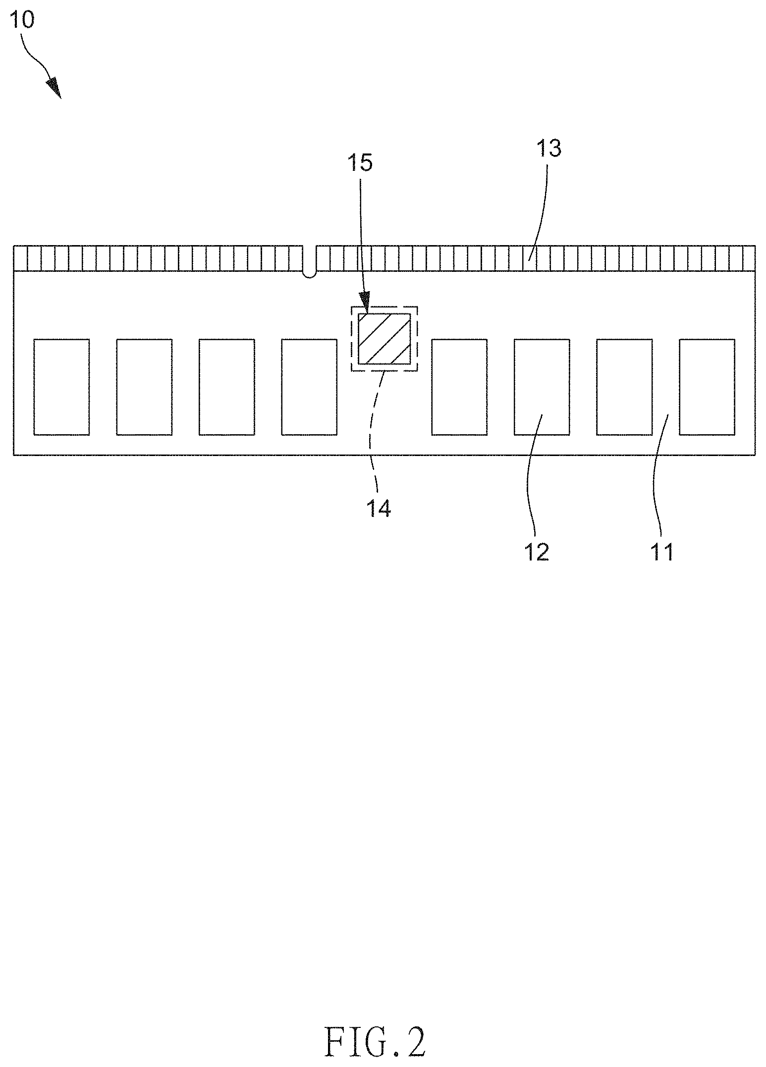 Patent US11778740 Figure 2 – Structure of memory module and modification method of memory module
