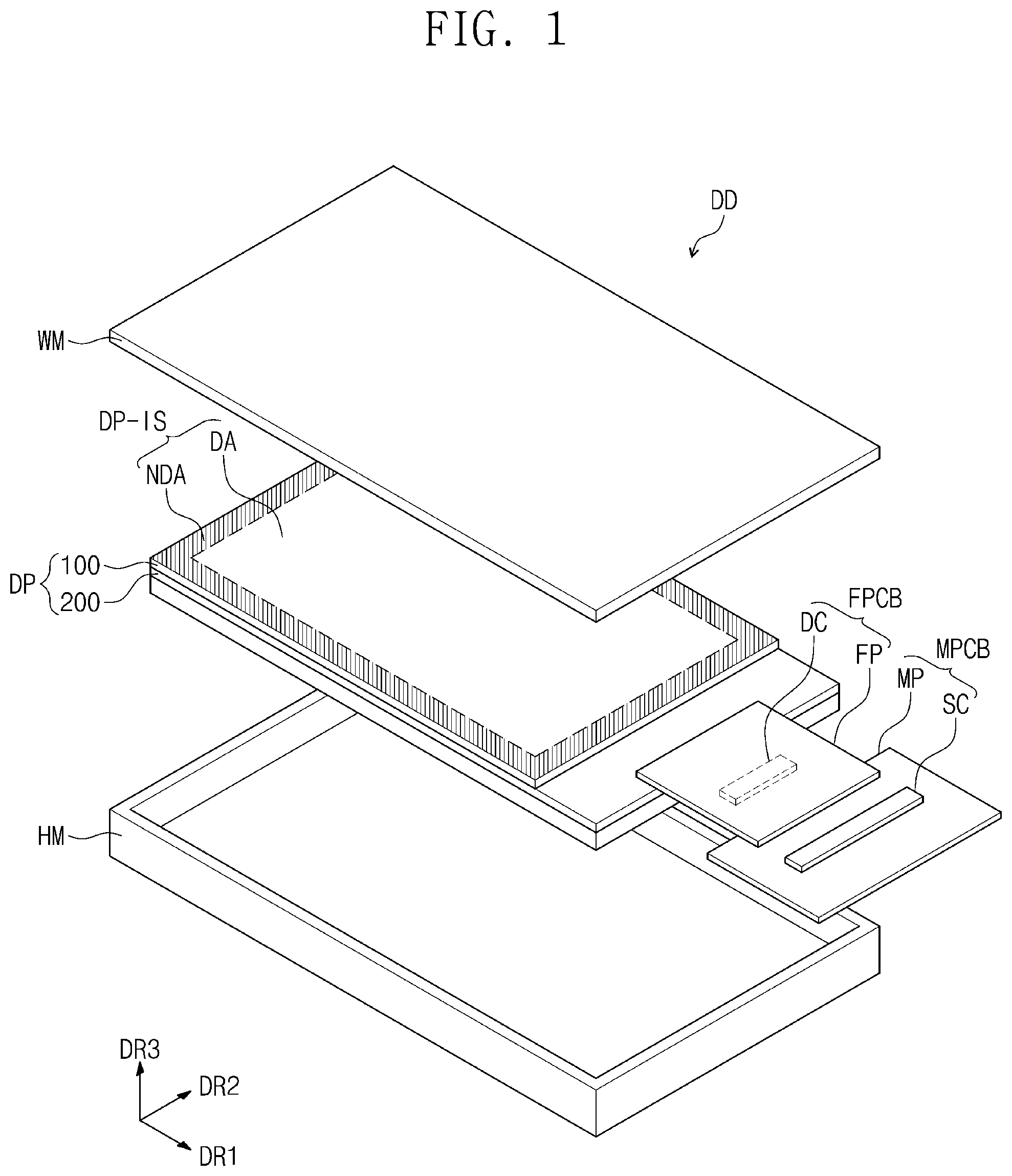 Patent US11778745 Figure 1 – Flexible circuit board and display device including the same