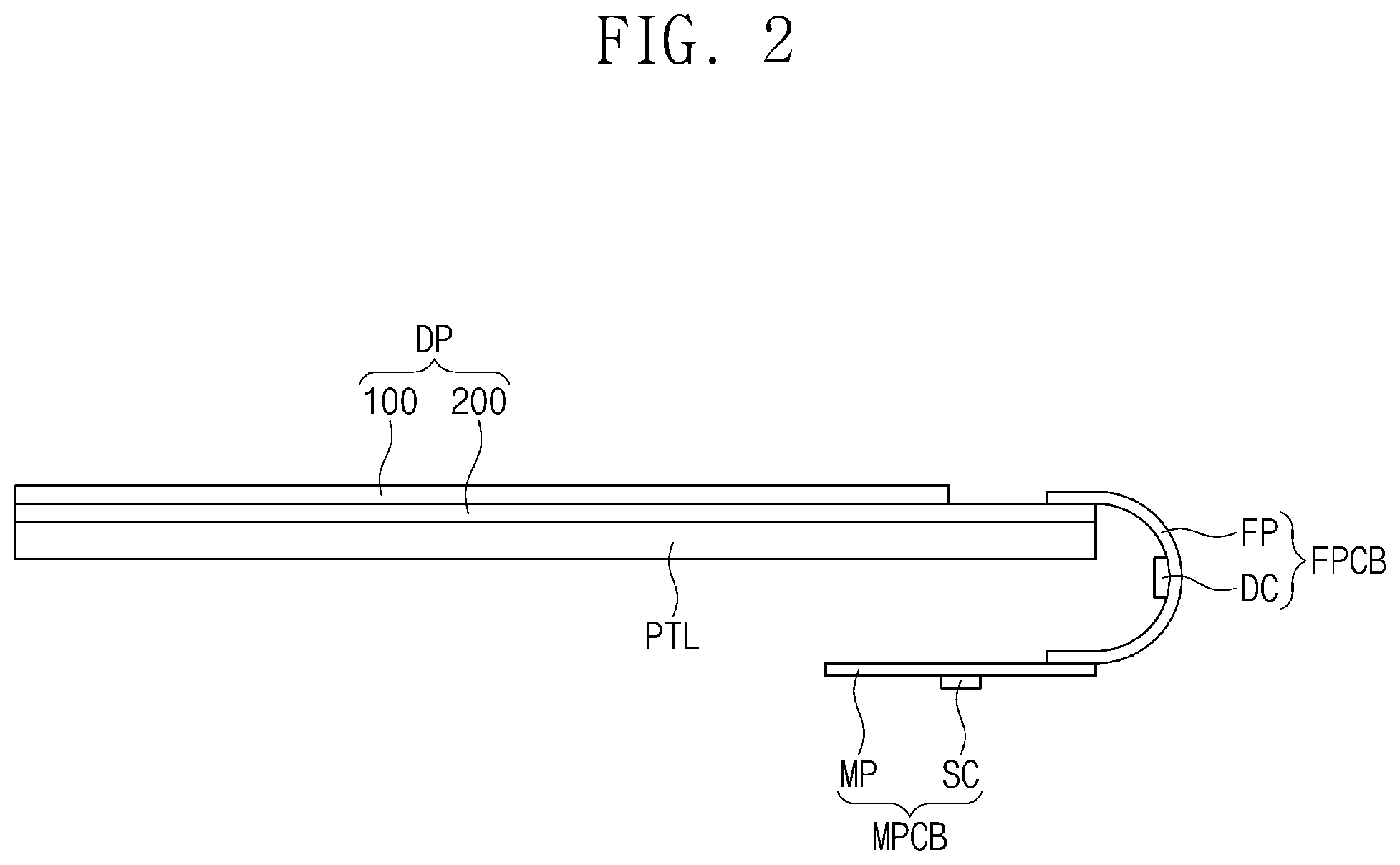 Patent US11778745 Figure 2 – Flexible circuit board and display device including the same