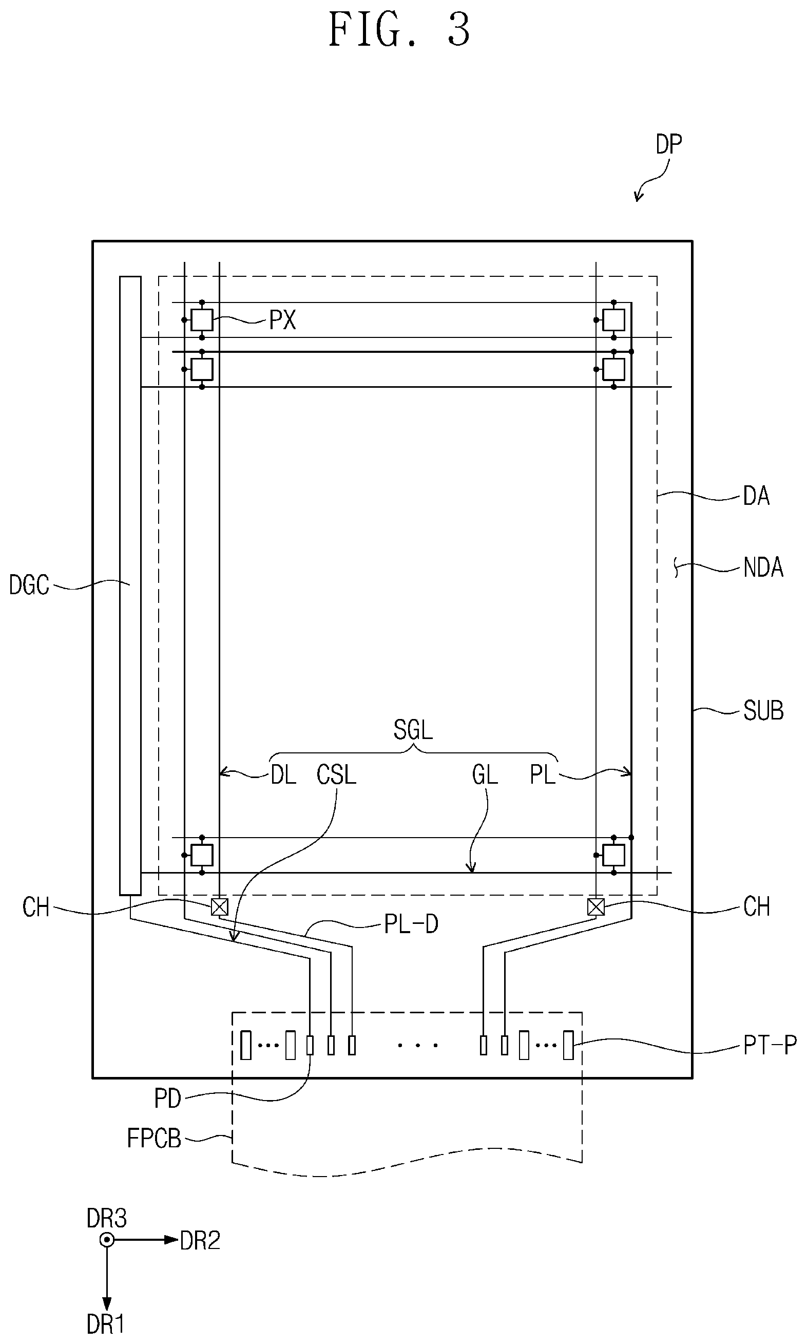 Patent US11778745 Figure 3 – Flexible circuit board and display device including the same