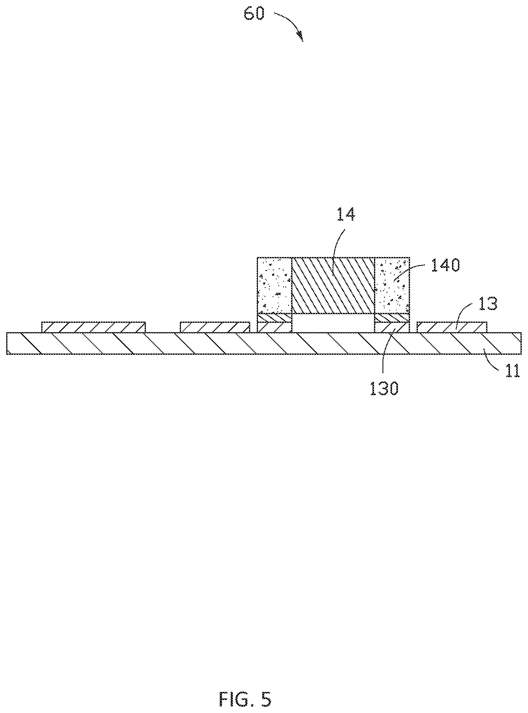 Patent US11778752 Figure 5 – Circuit board with embedded electronic component and method for manufacturing the same