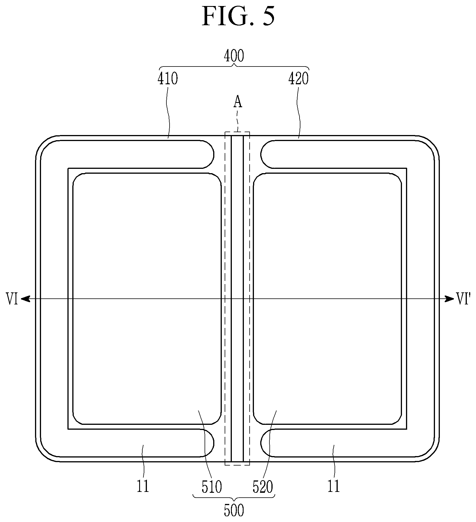 Patent US11778755 Figure 5 – Display device