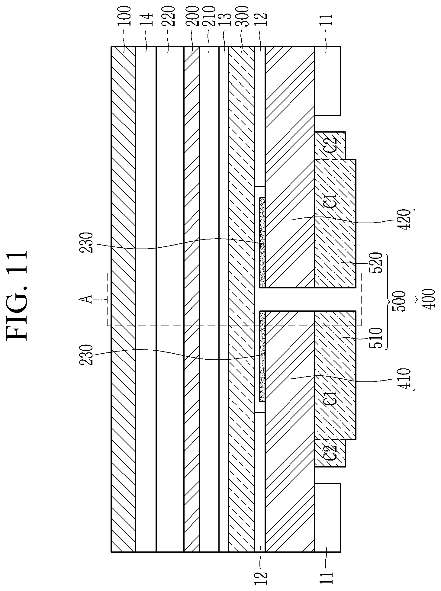 Patent US11778755 Figure 11 – Display device