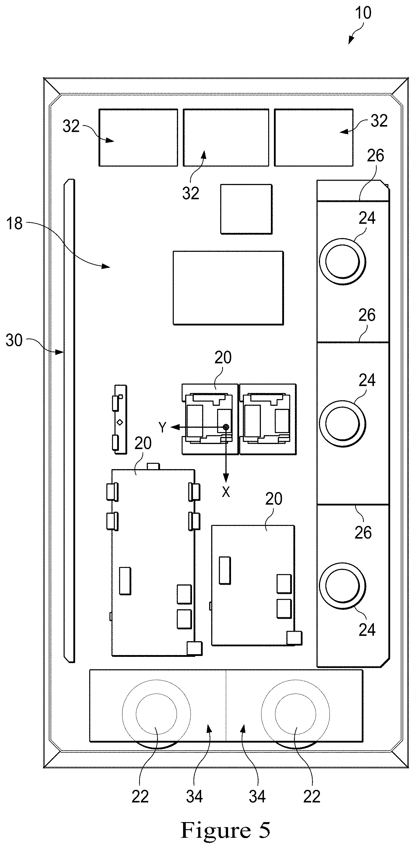 Patent US11778757 Figure 5 – Display assemblies incorporating electric vehicle charging equipment