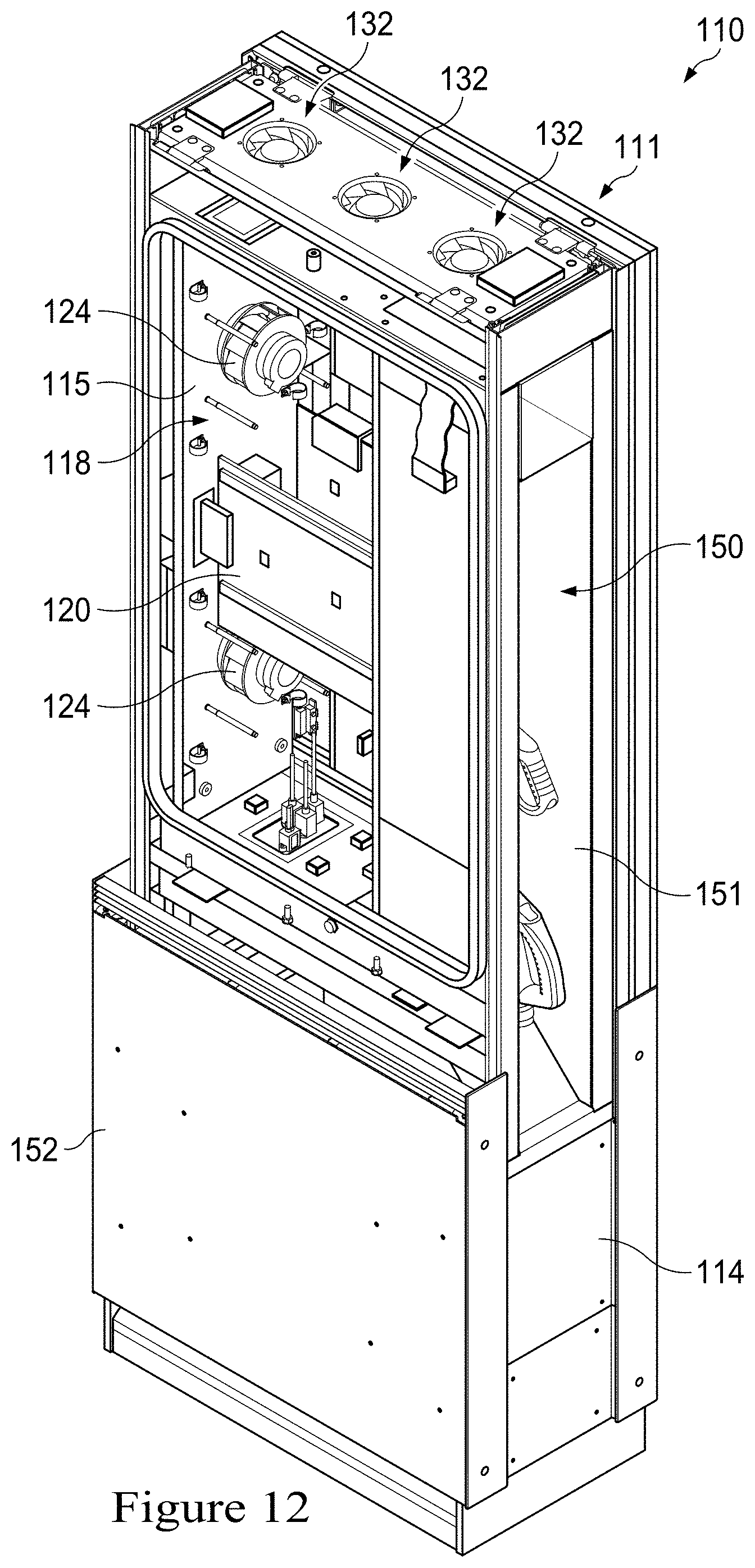 Patent US11778757 Figure 16 – Display assemblies incorporating electric vehicle charging equipment
