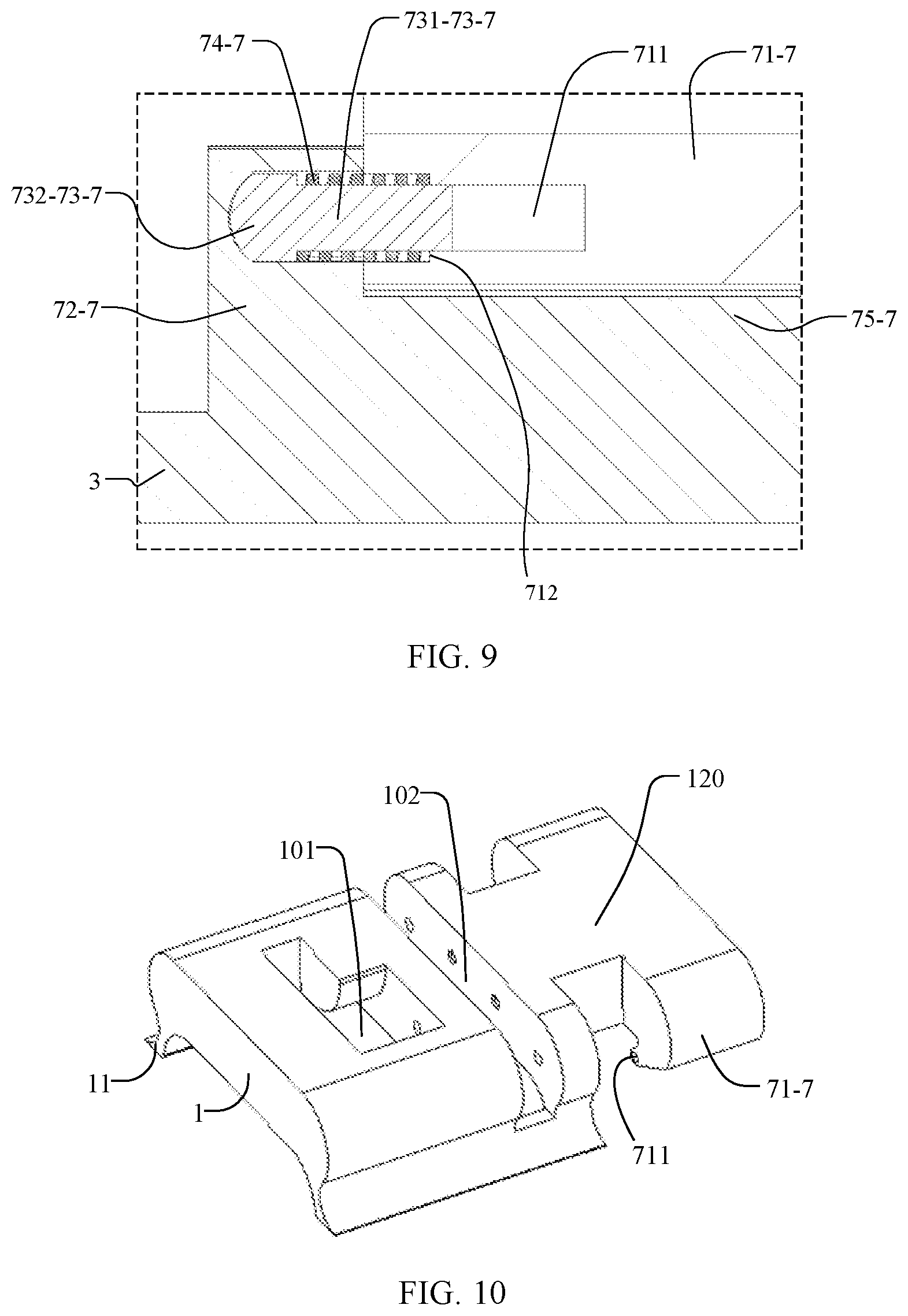 Patent US11778764 Figure 6 – Folding device and display device