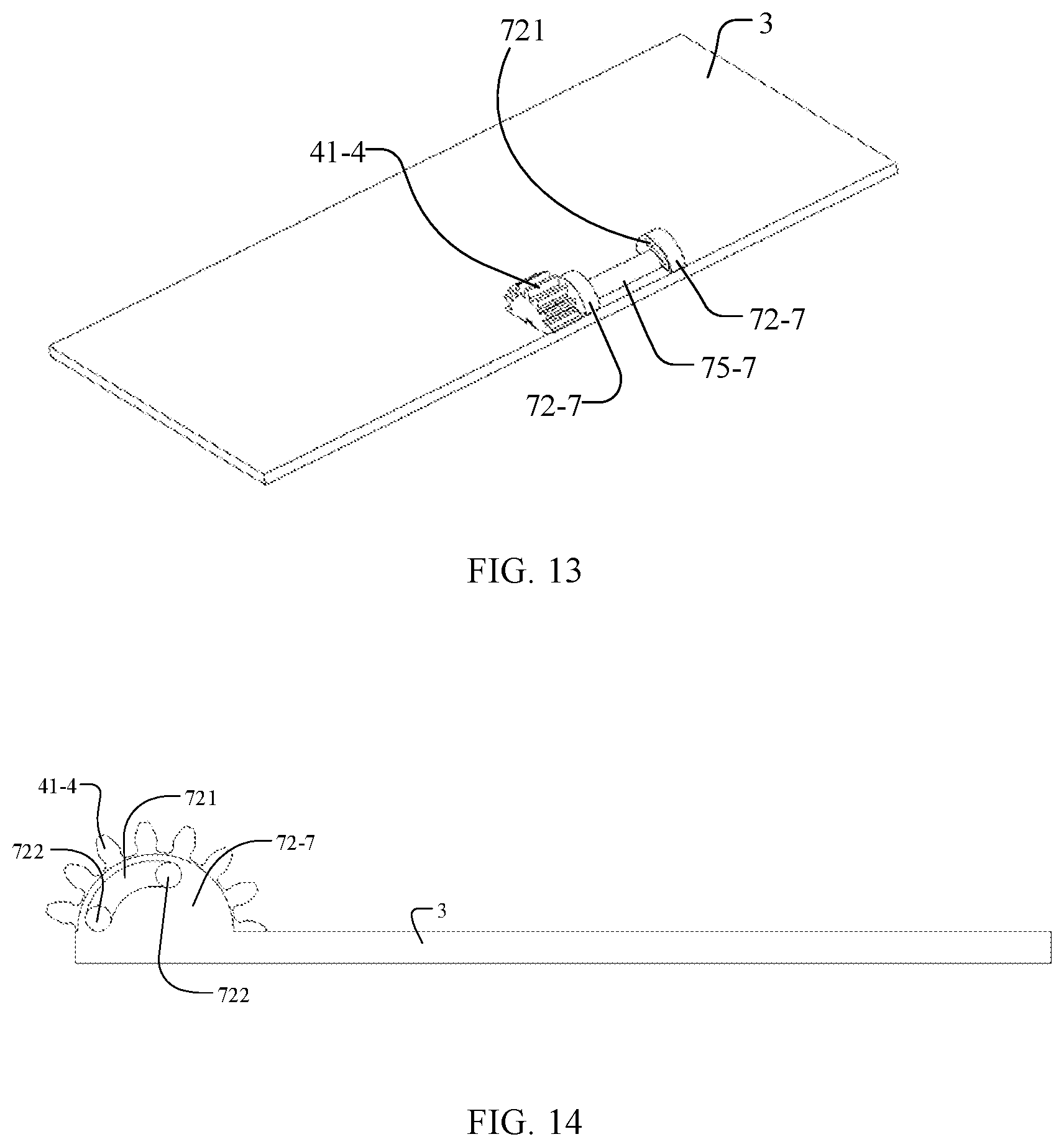 Patent US11778764 Figure 8 – Folding device and display device