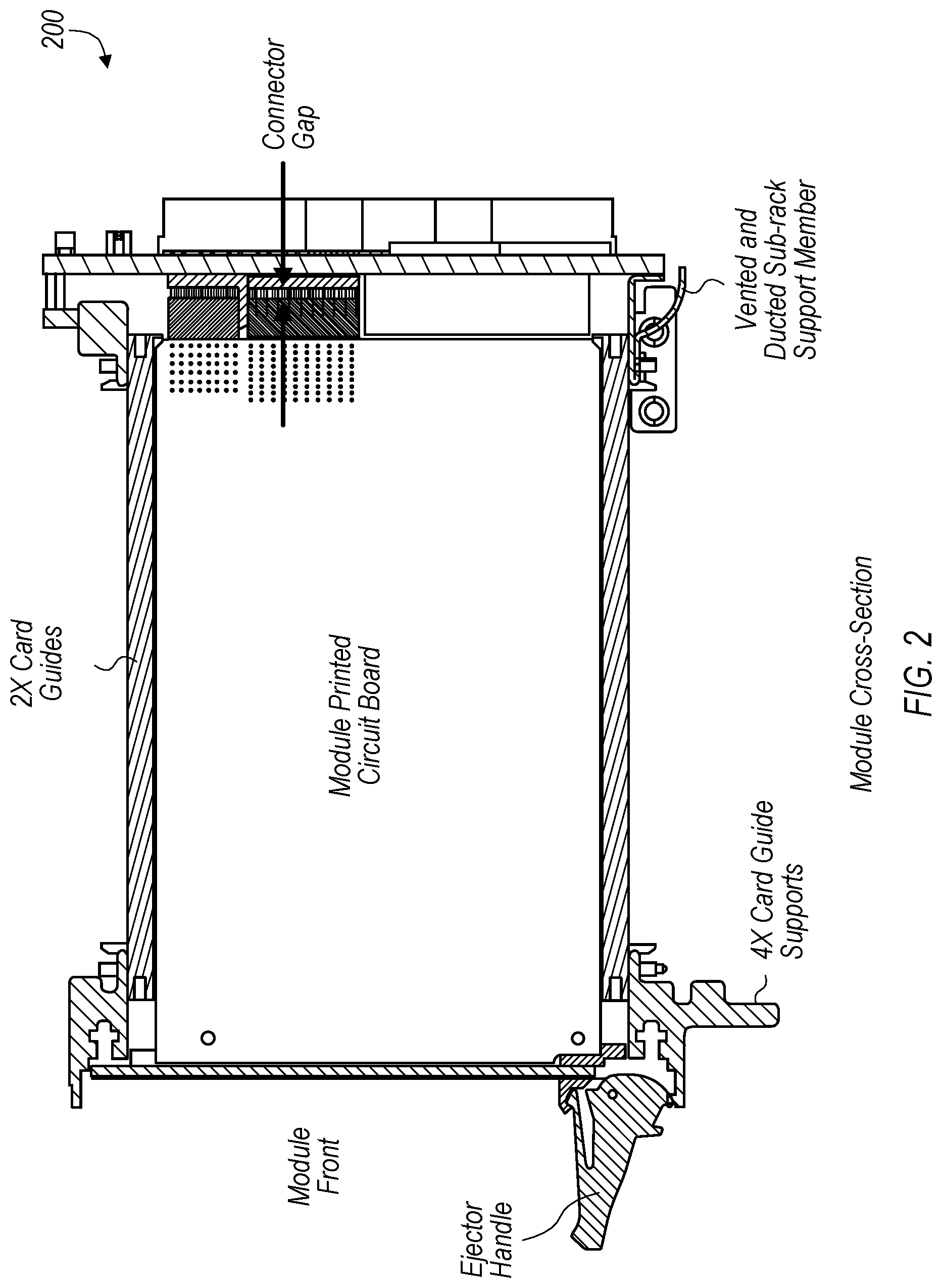 Patent US11778768 Figure 2 – High-speed performance electrical connector for modular electronics systems