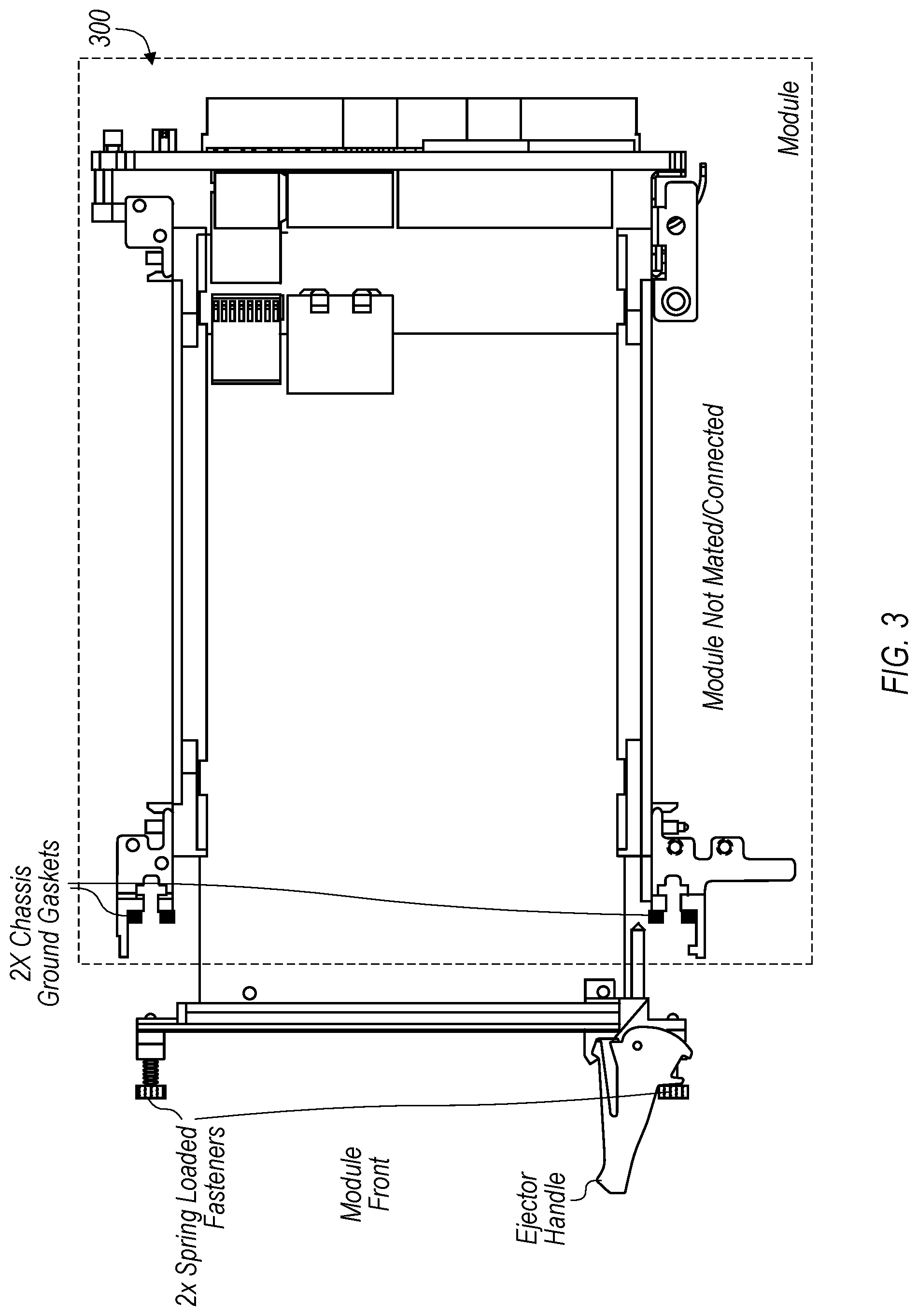 Patent US11778768 Figure 3 – High-speed performance electrical connector for modular electronics systems