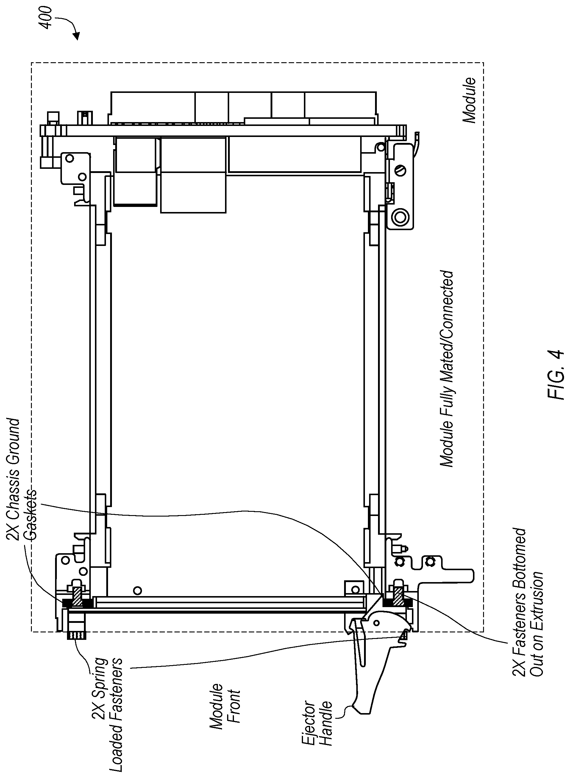 Patent US11778768 Figure 4 – High-speed performance electrical connector for modular electronics systems