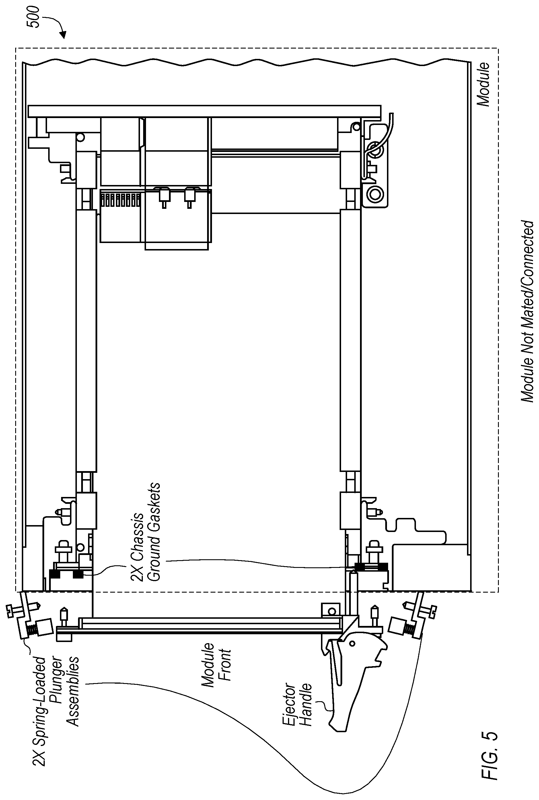 Patent US11778768 Figure 5 – High-speed performance electrical connector for modular electronics systems