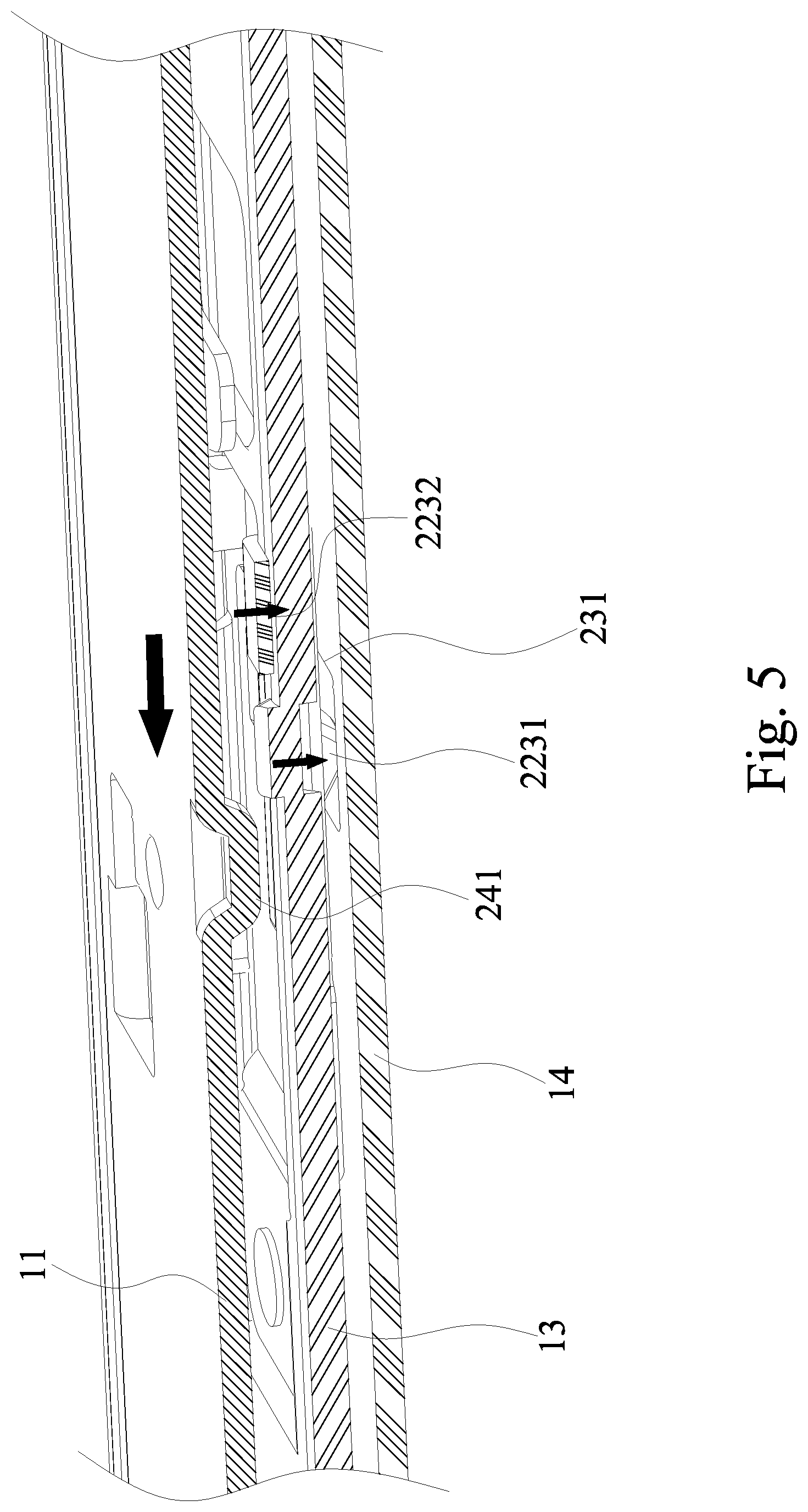 Patent US11778770 Figure 5 – Synchronizing and locking mechanism of server slide rail
