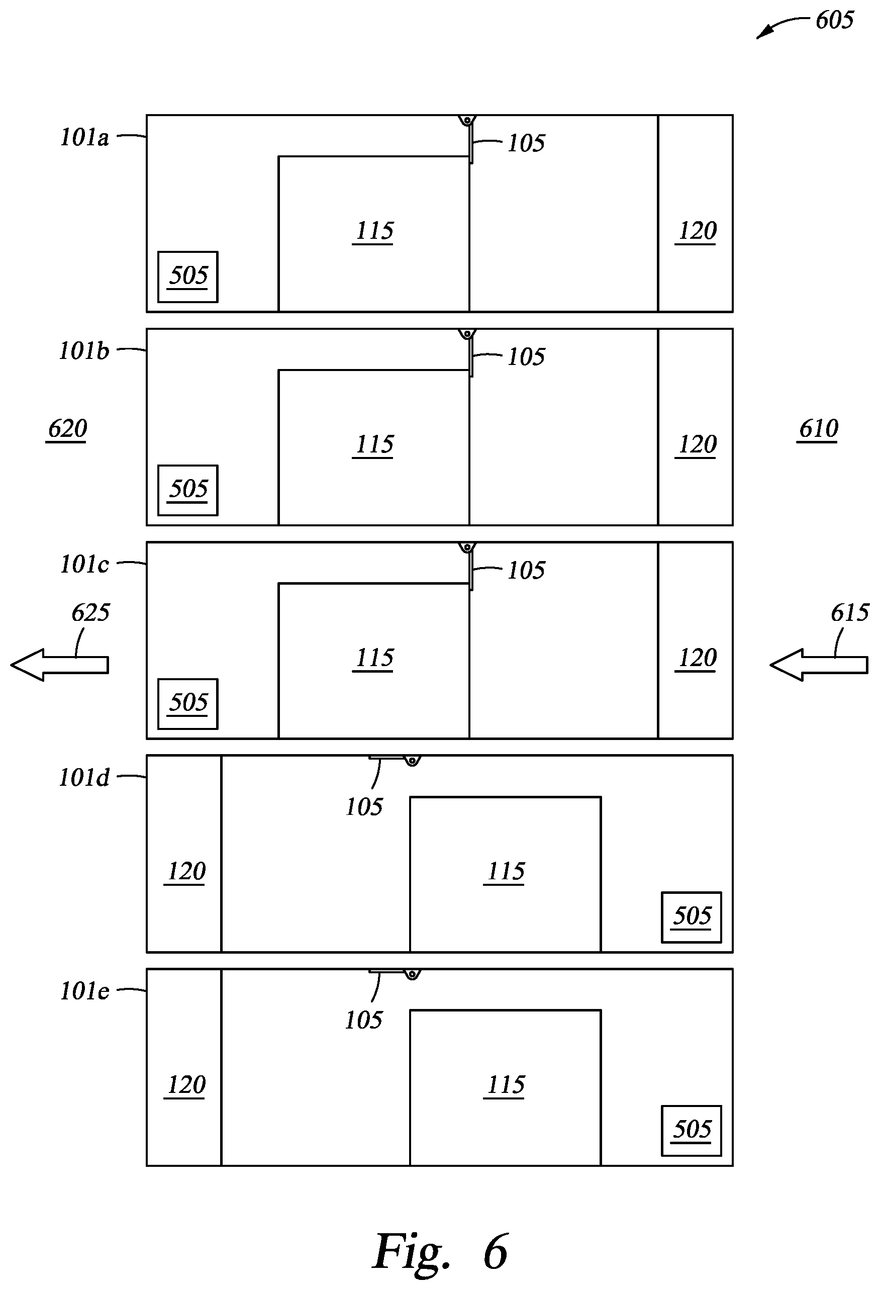 Patent US11778771 Figure 7 – Airflow control louver for bidirectional airflow cooling