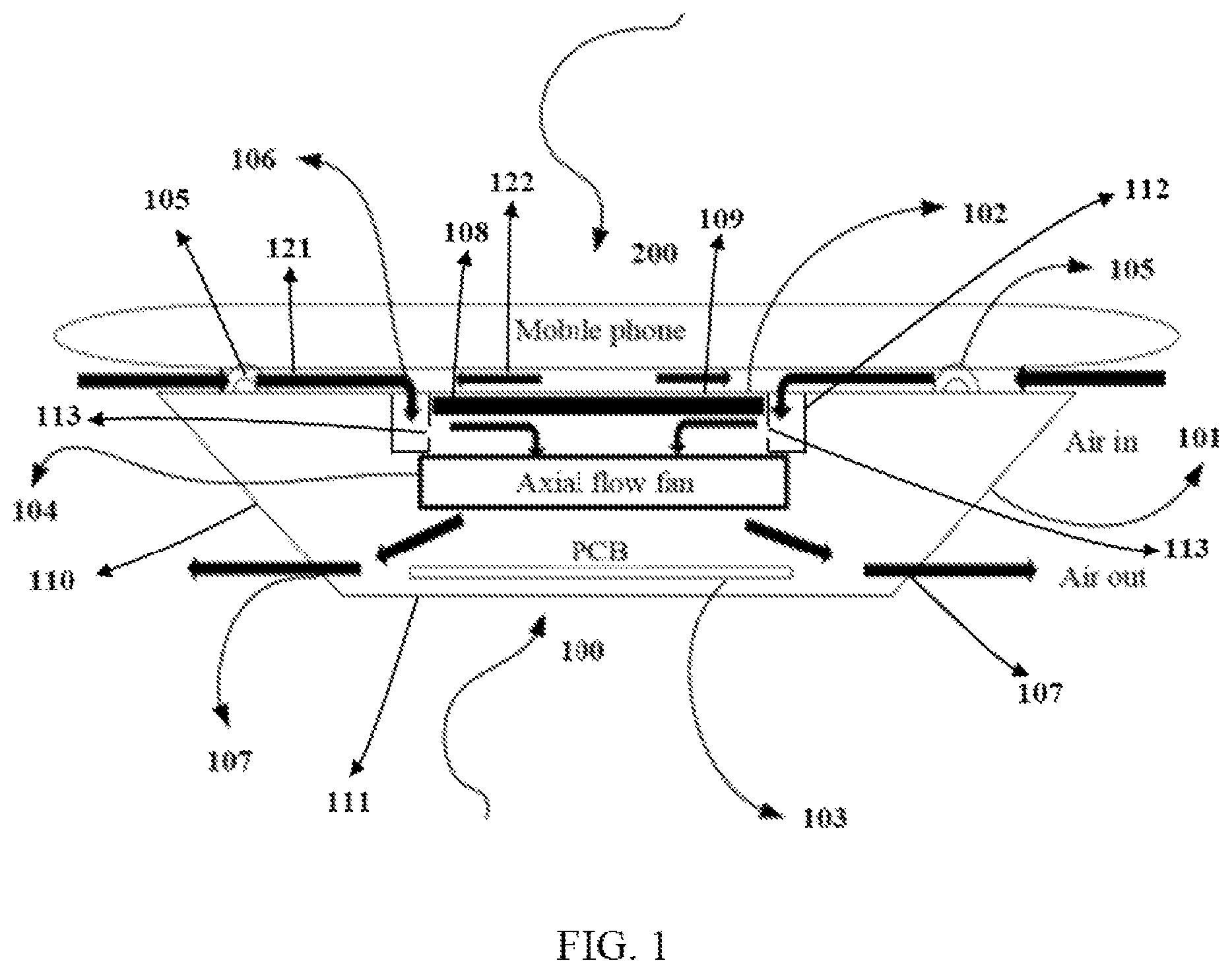 Patent US11778772 Figure 1 – Wireless charging device