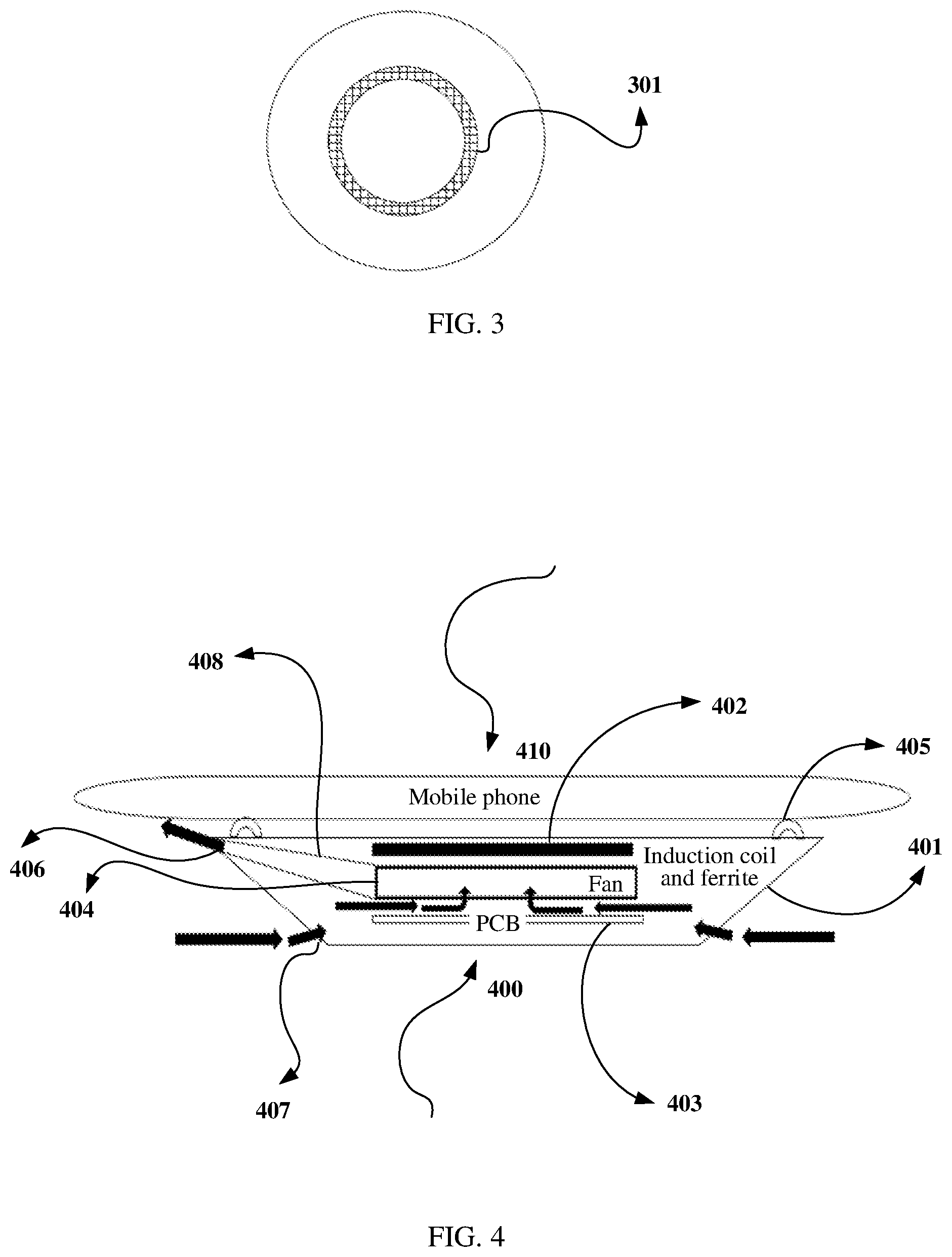 Patent US11778772 Figure 3 – Wireless charging device