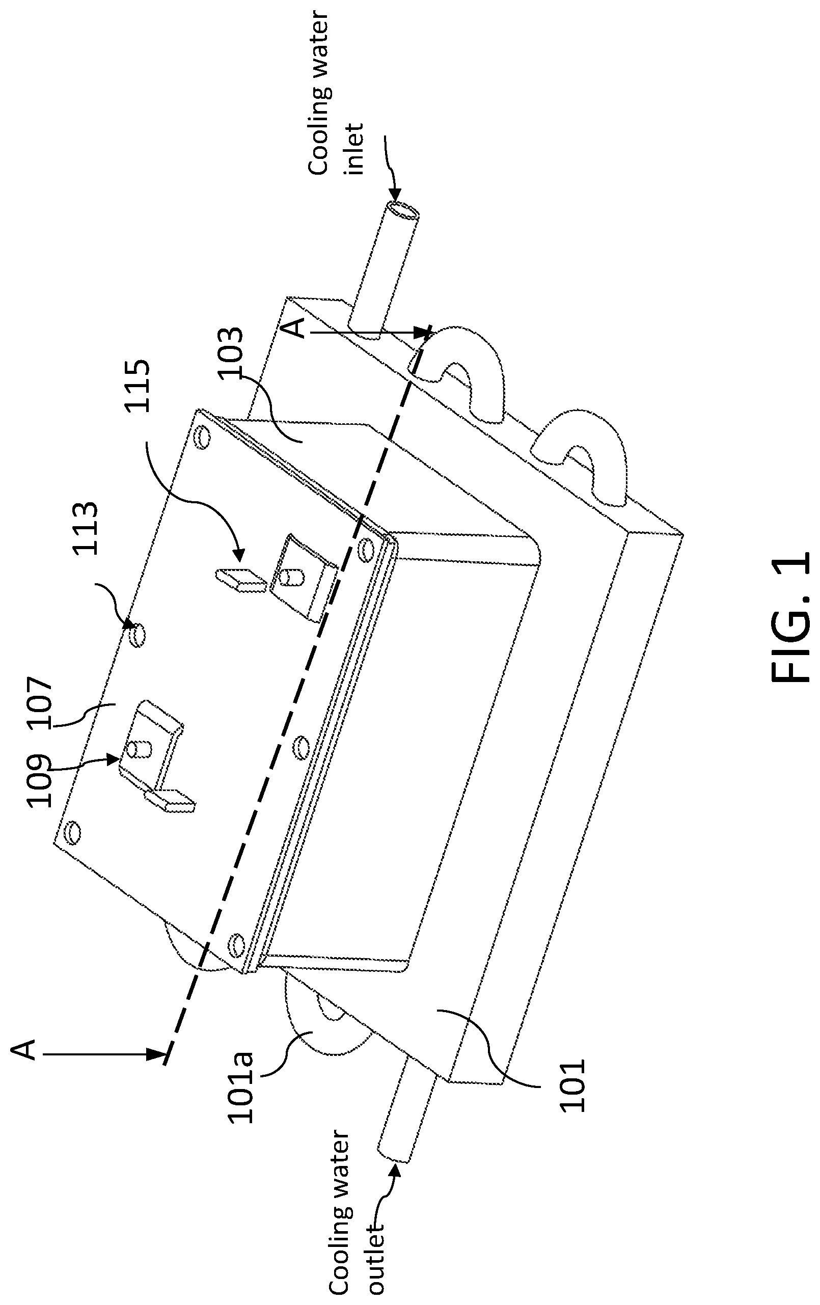 Patent US11778773 — Choke structure with water cooling — Figure 1