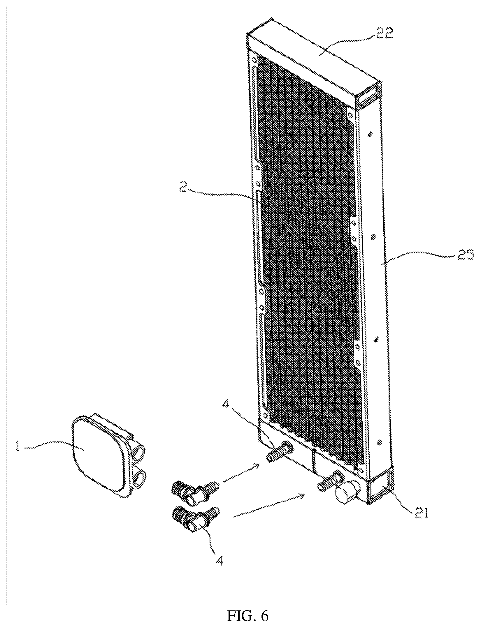 Patent US11778774 Figure 6 – Pumpless liquid-cooling heat dissipator
