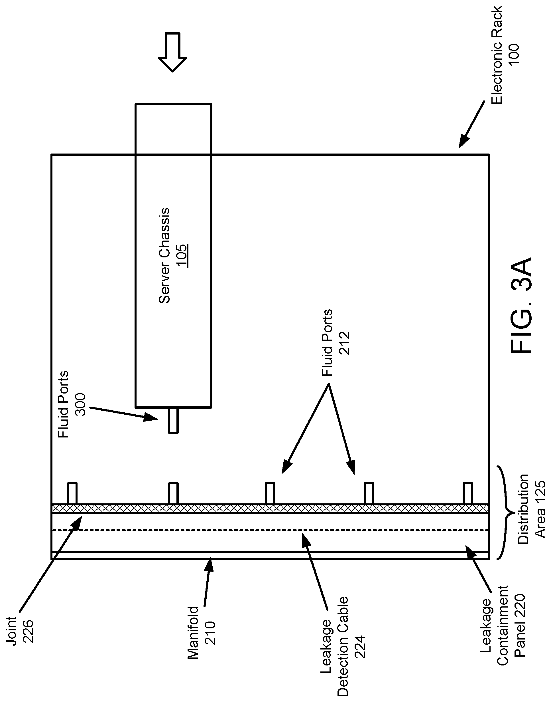 Patent US11778777 Figure 6 – Electronics rack distribution system with leaking detection unit