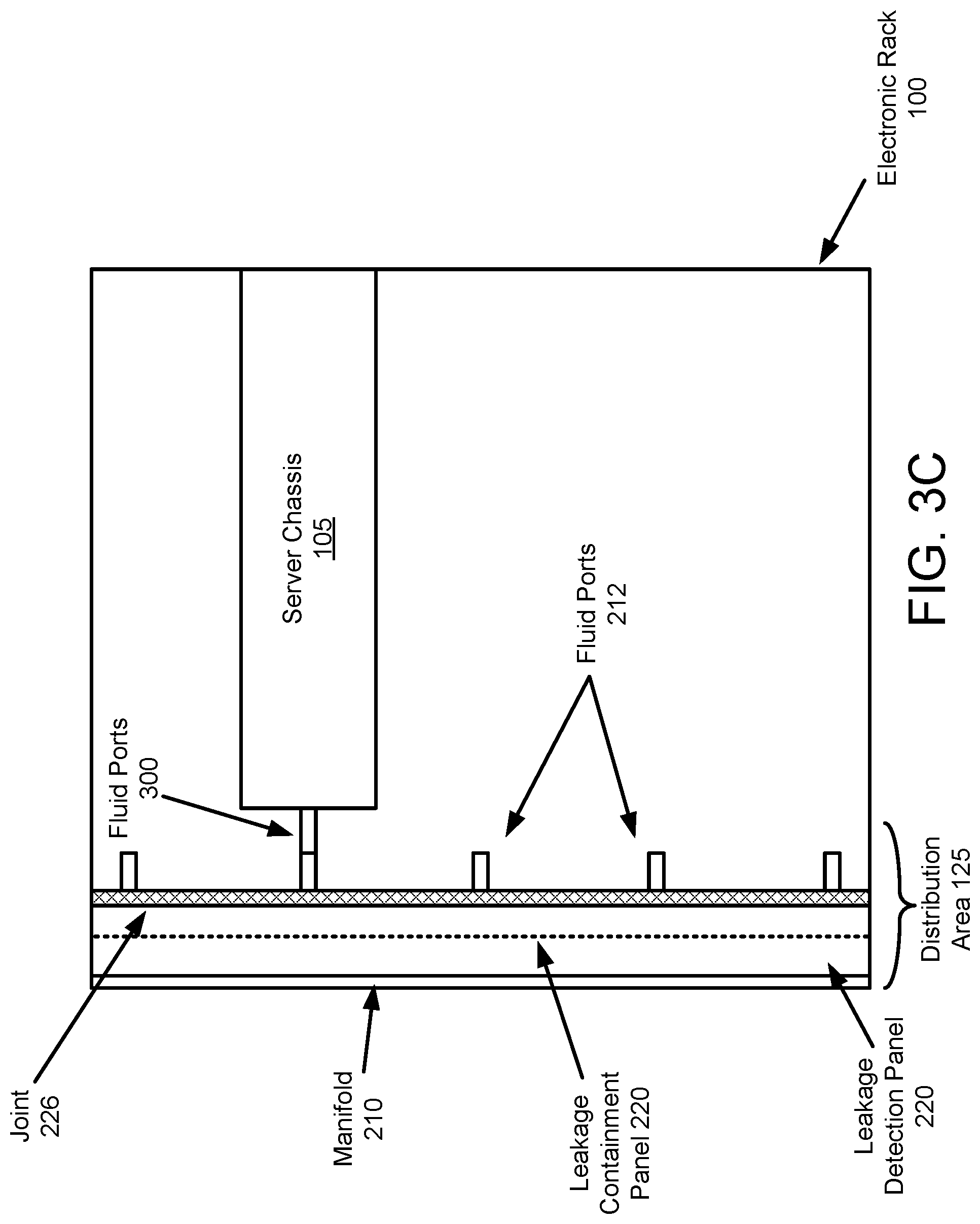 Patent US11778777 Figure 8 – Electronics rack distribution system with leaking detection unit