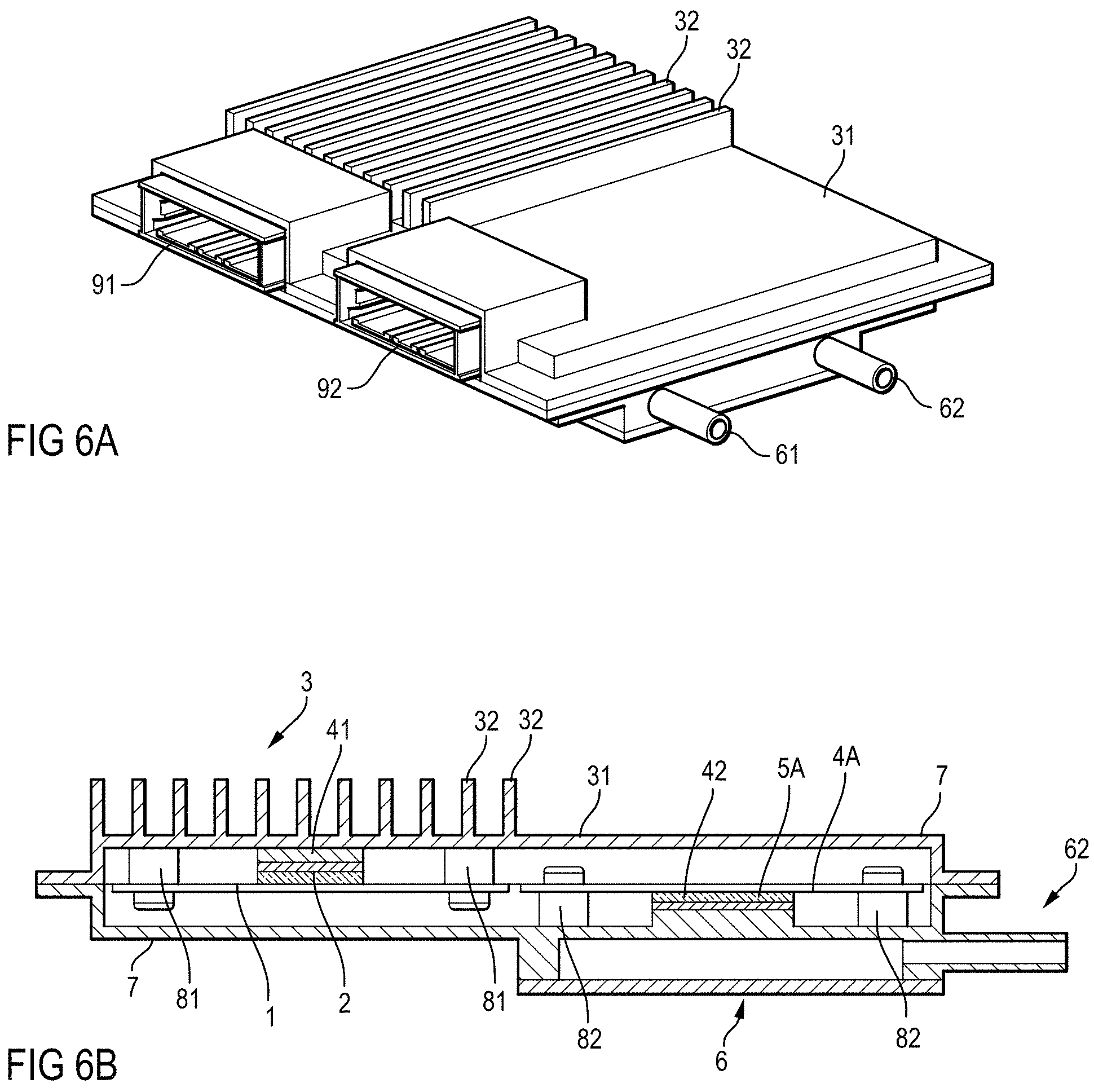 Patent US11778785 Figure 3 – Electronic system with a hybrid cooling system