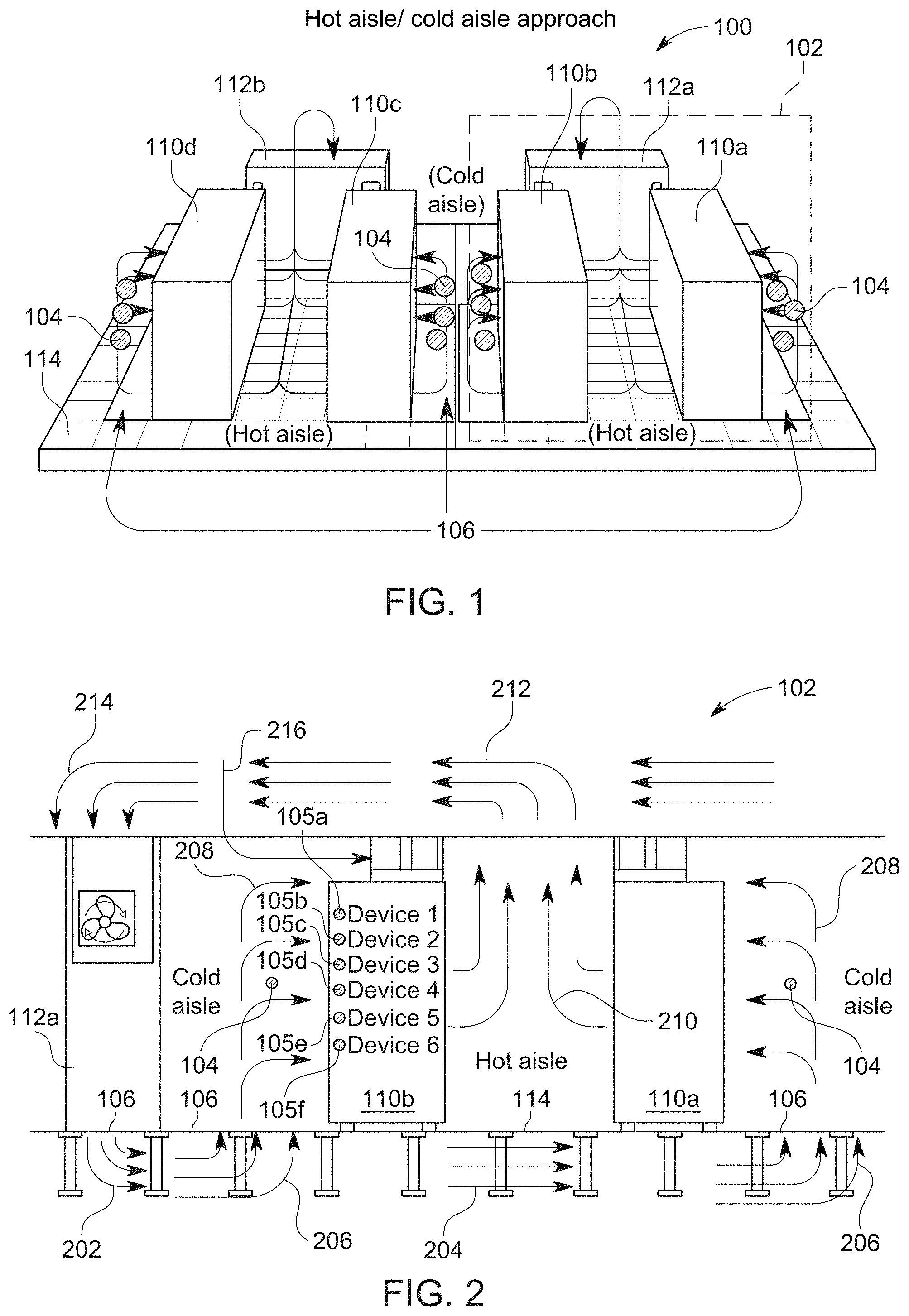 Patent US11778787 Figure 1 – System and method for thermal management in a computing environment