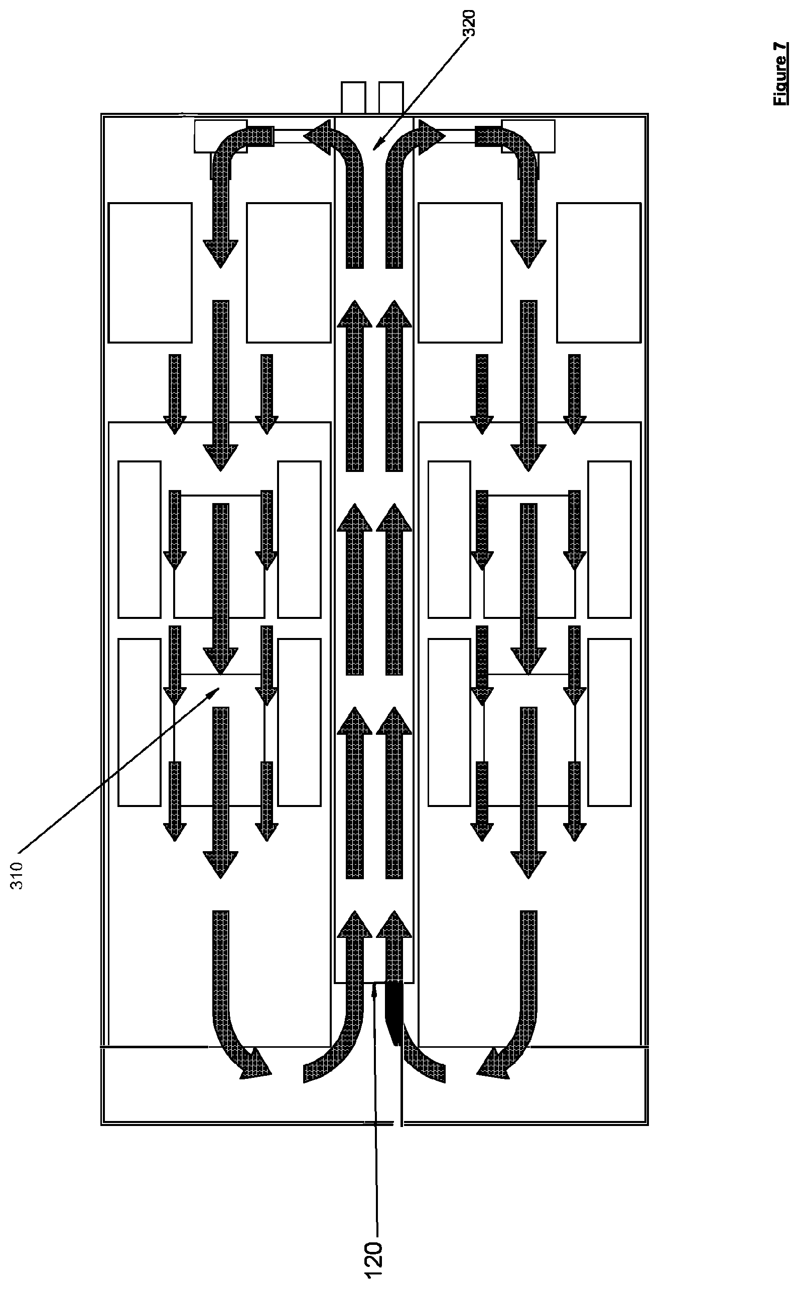 Patent US11778790 Figure 6 – Fluid cooling system